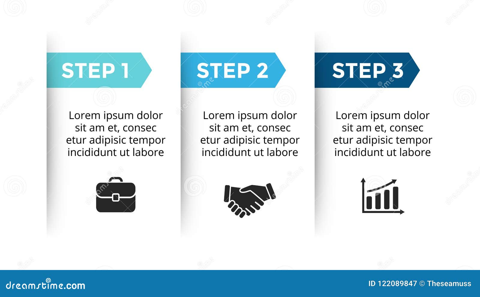 Vector Paper Arrows Infographic Cycle Diagram Labels Graph Stickers Presentation Chart