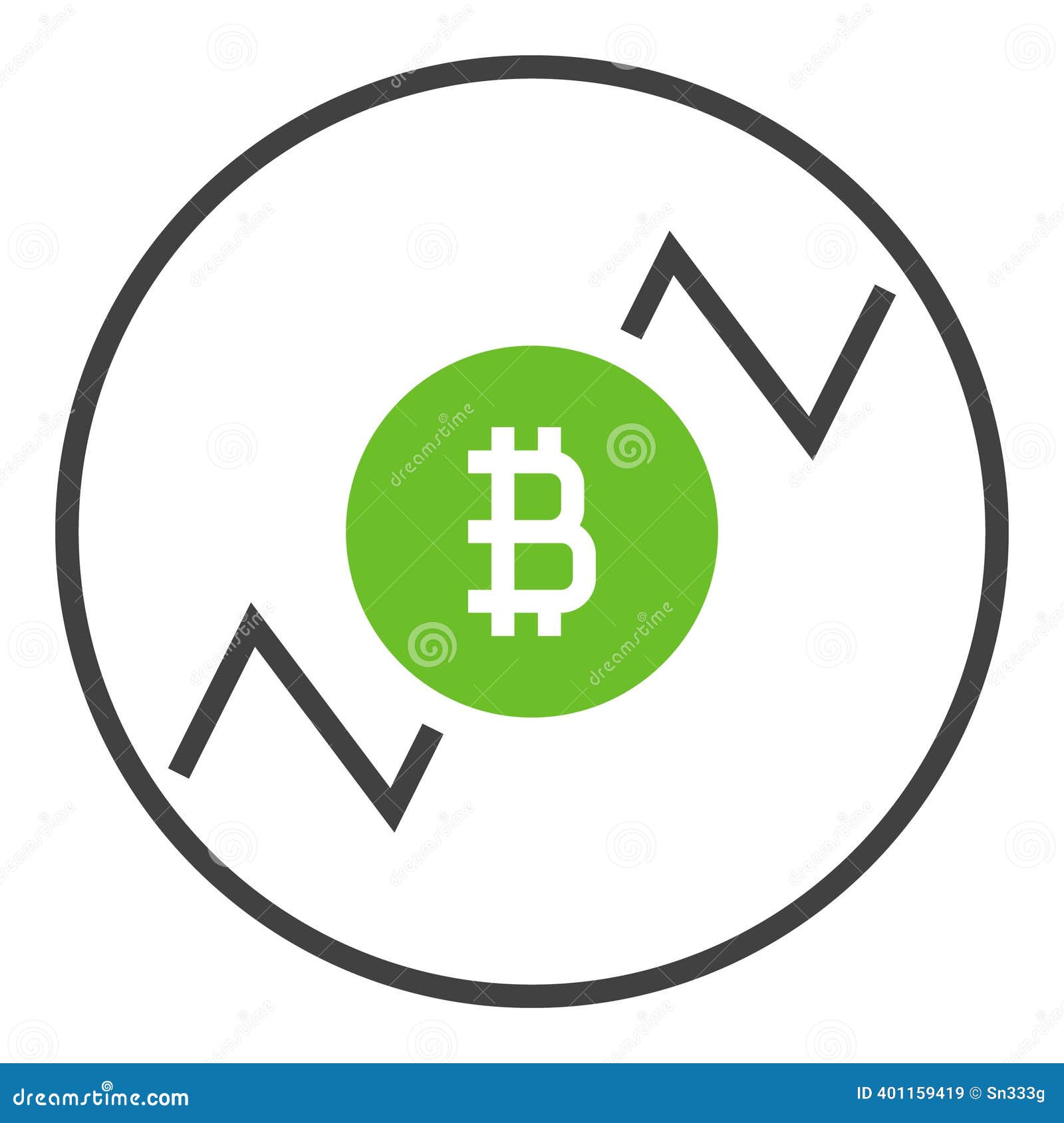 Circle with Bitcoin Vector Crypto Trading Icon or Design Element Stock  Vector - Illustration of blockchain, virtual: 401159419