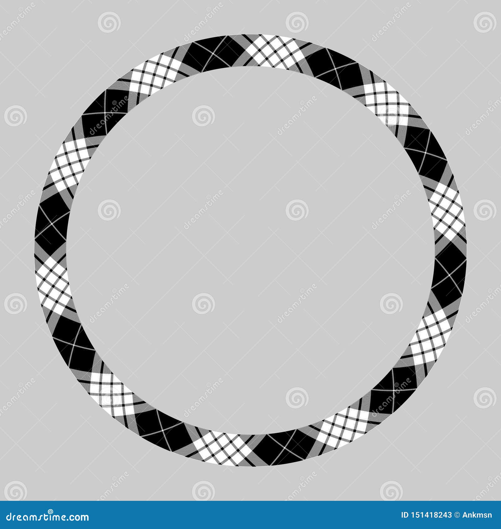 Circle Borders And Frames Vector. Round Border Pattern Geometric