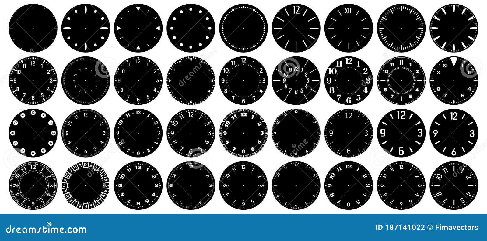 circle clock face marks