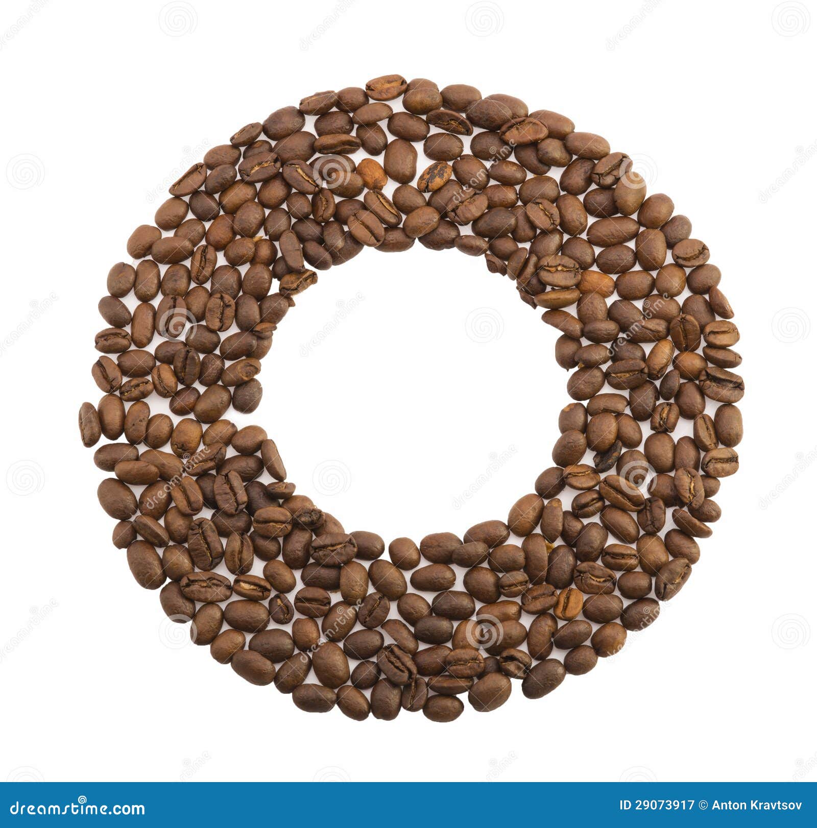  Circle  Of Coffee  Beans Royalty Free Stock Photography 