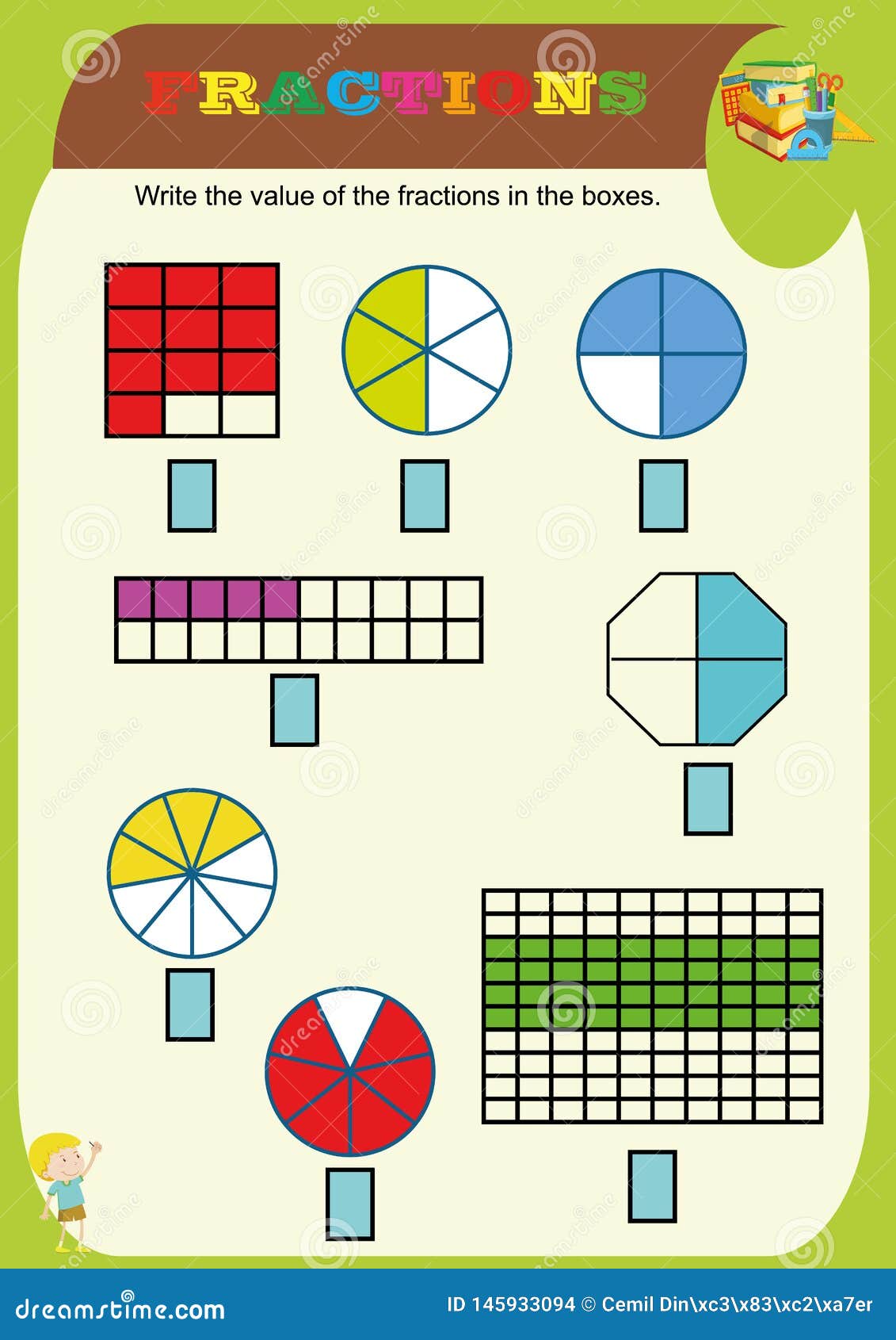 circle-the-correct-fraction-mathematics-math-worksheet-for-kids