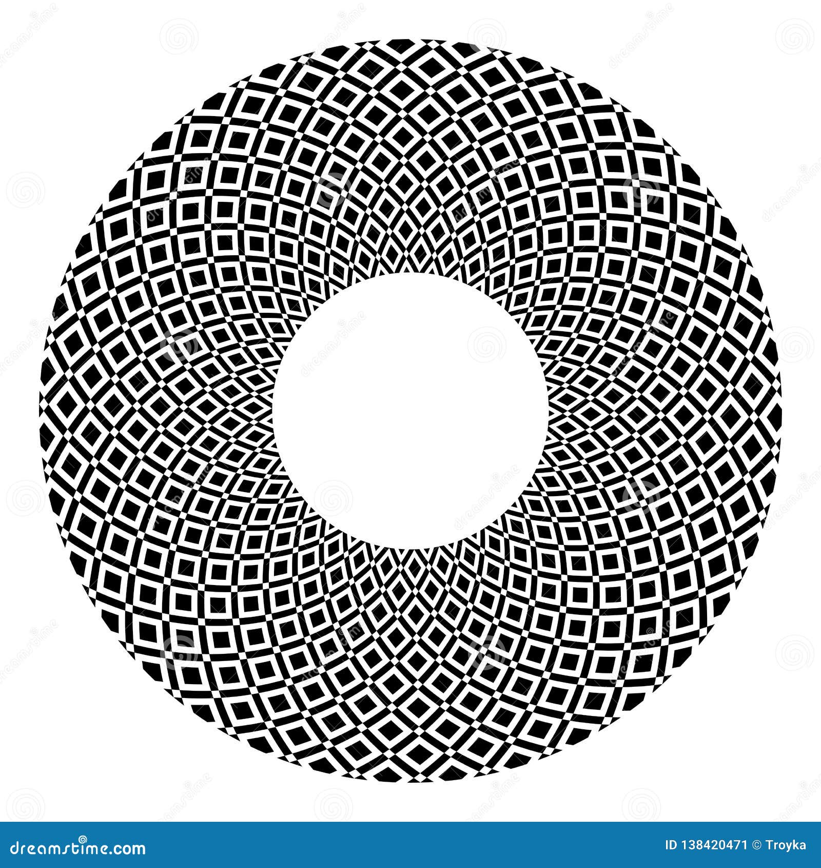 Circle Design Element Abstract Geometric Rotation Pattern Stock Vector