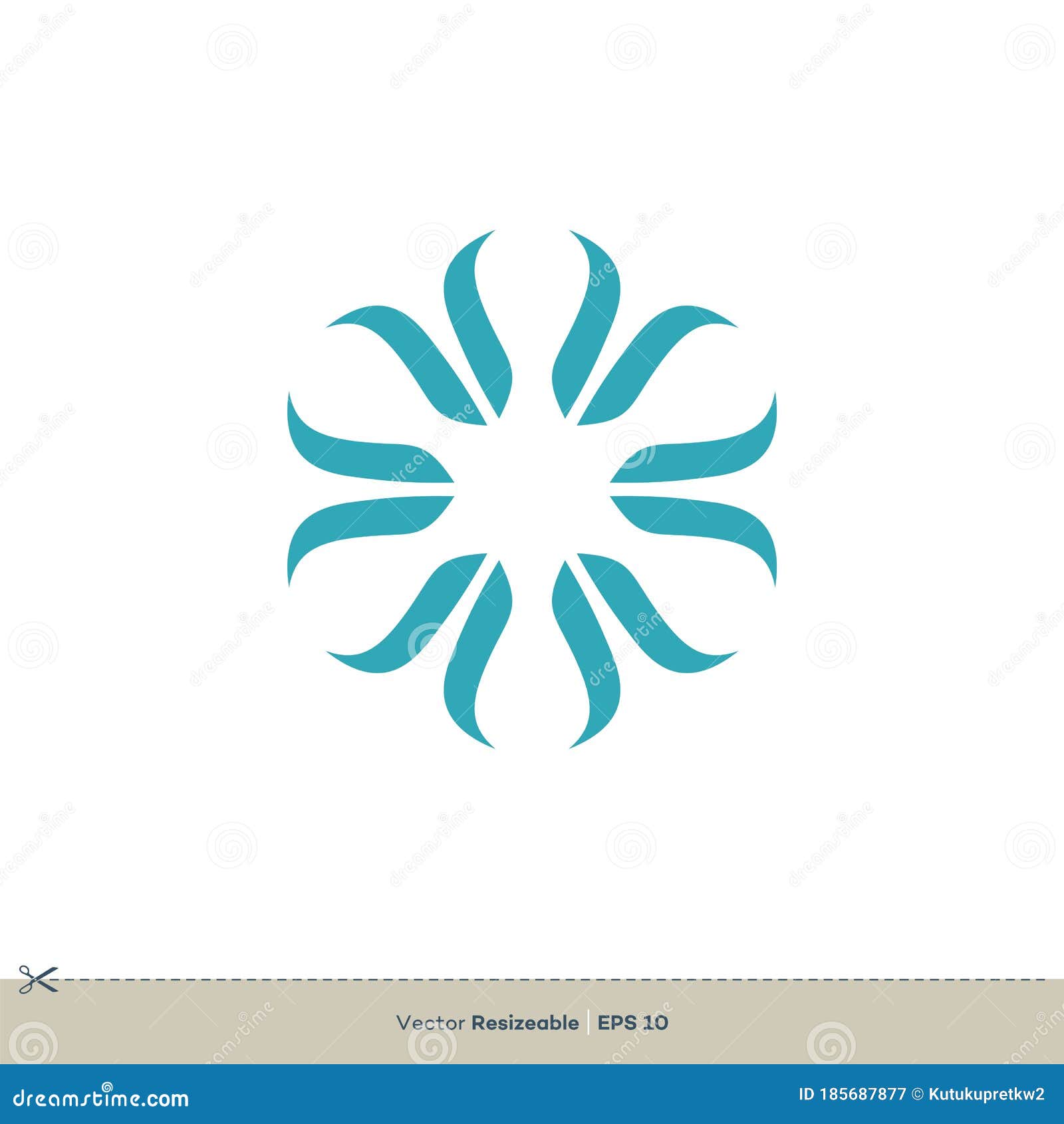 Circle Flower Vector Logo Template Illustration Design. Vector EPS 10