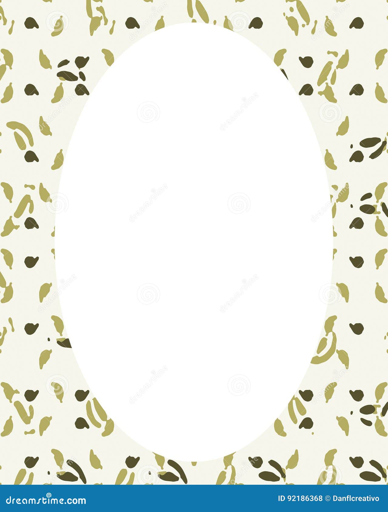 Circle Frame Background with Decorated Borders Stock Illustration ...