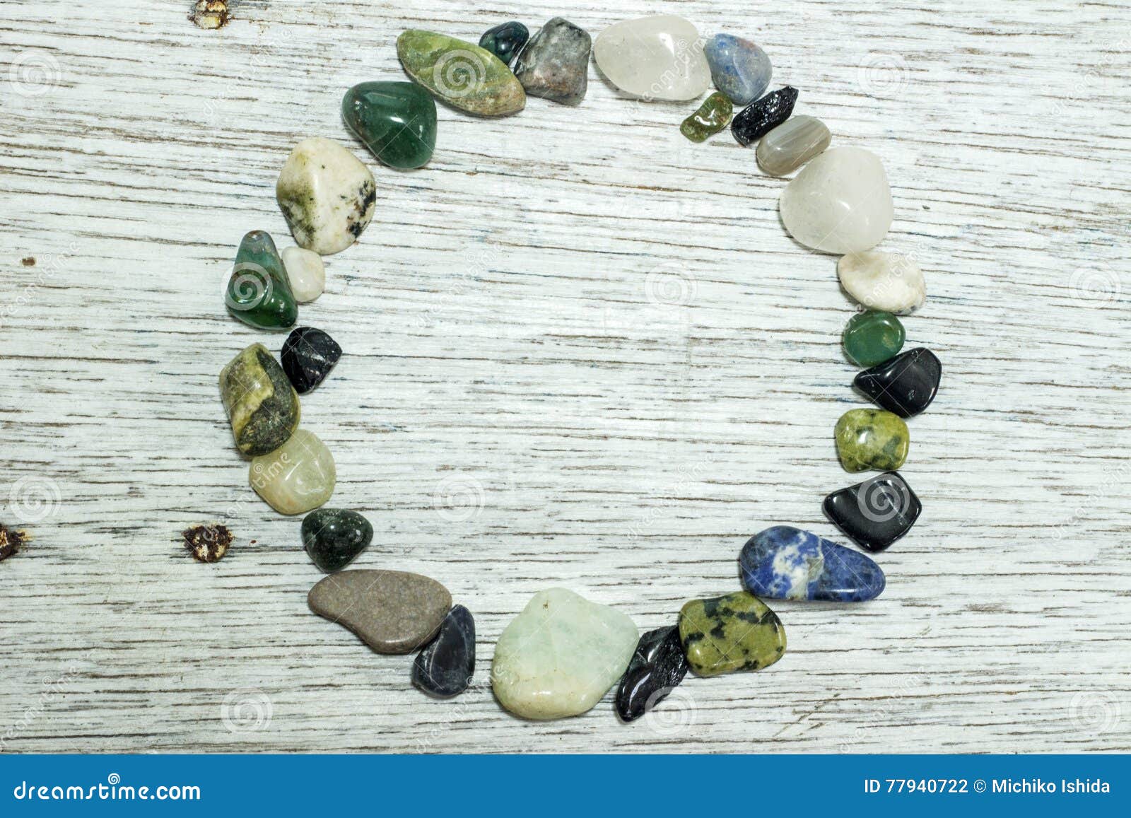 Circle Frame Made of Gemstones Stock Photo Image of copy, clear 77940722