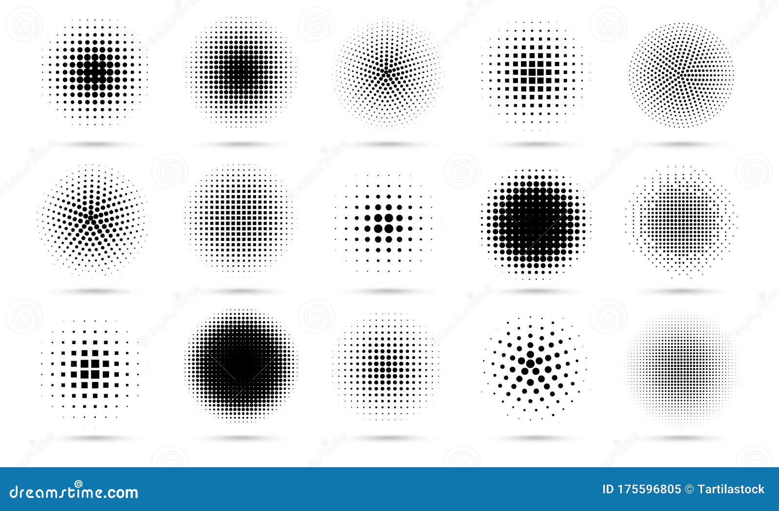 circle halftone. abstract dotted circles, round halftones geometric dots gradient and pop art texture. dot spray