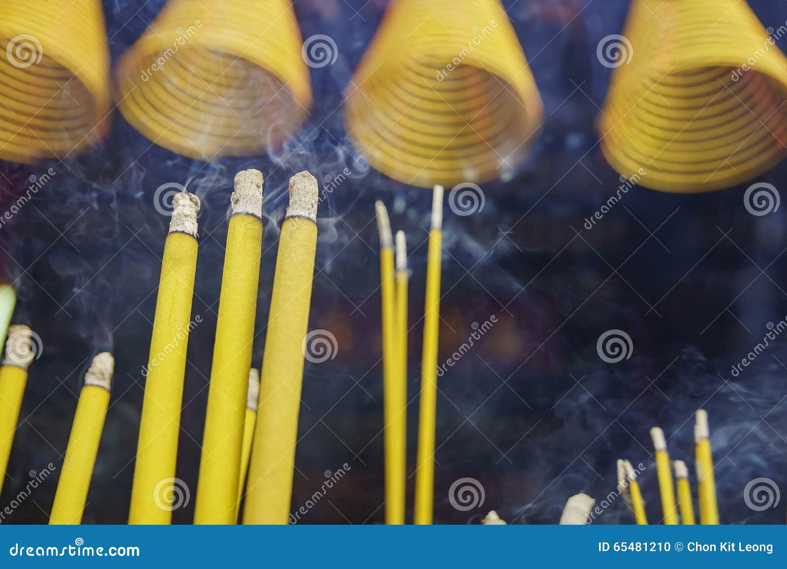 Circle Incense Offerings in Temple Stock Photo Image of religion