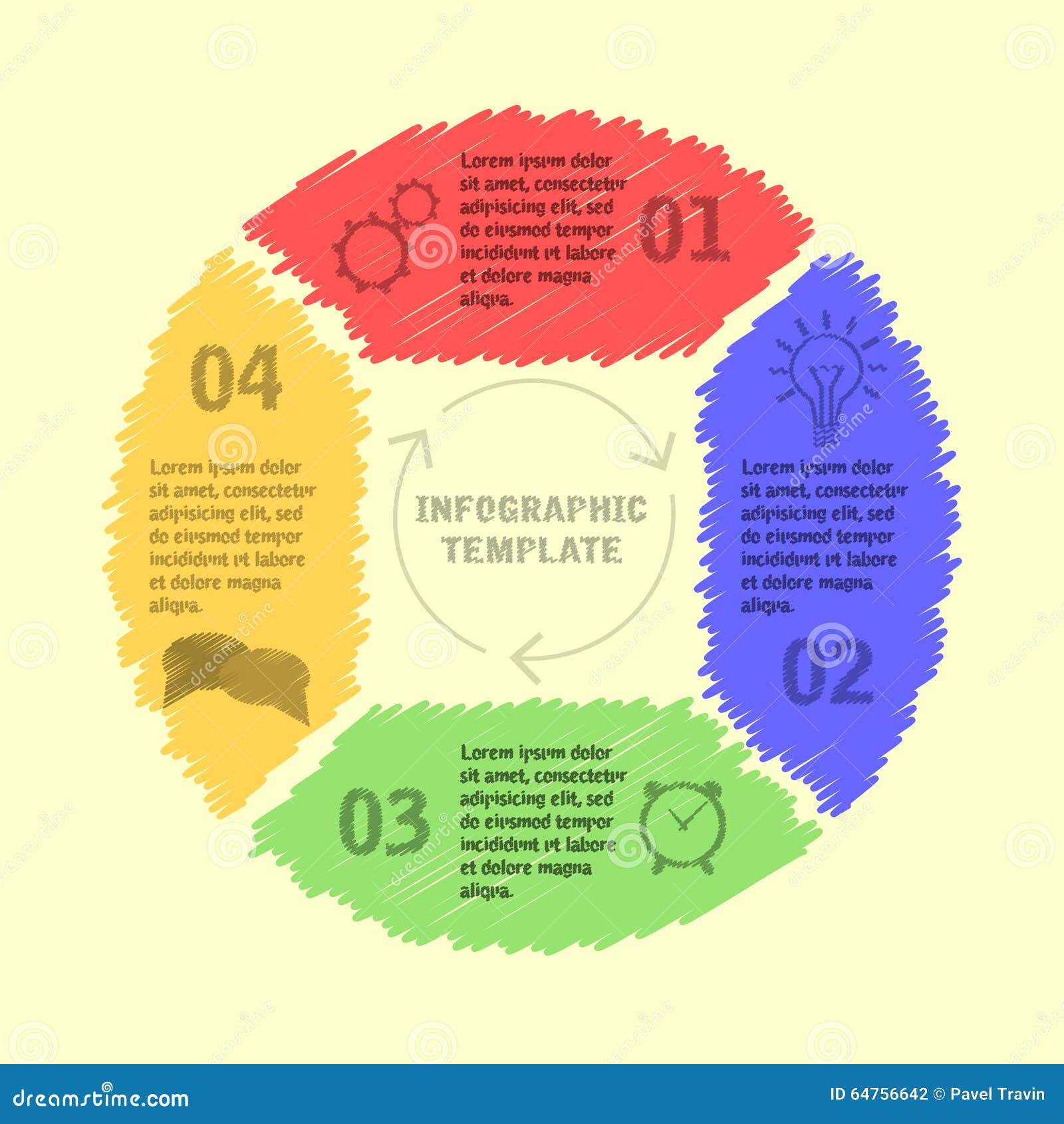 Circle Infographic Template Stock Vector Illustration Of Circular