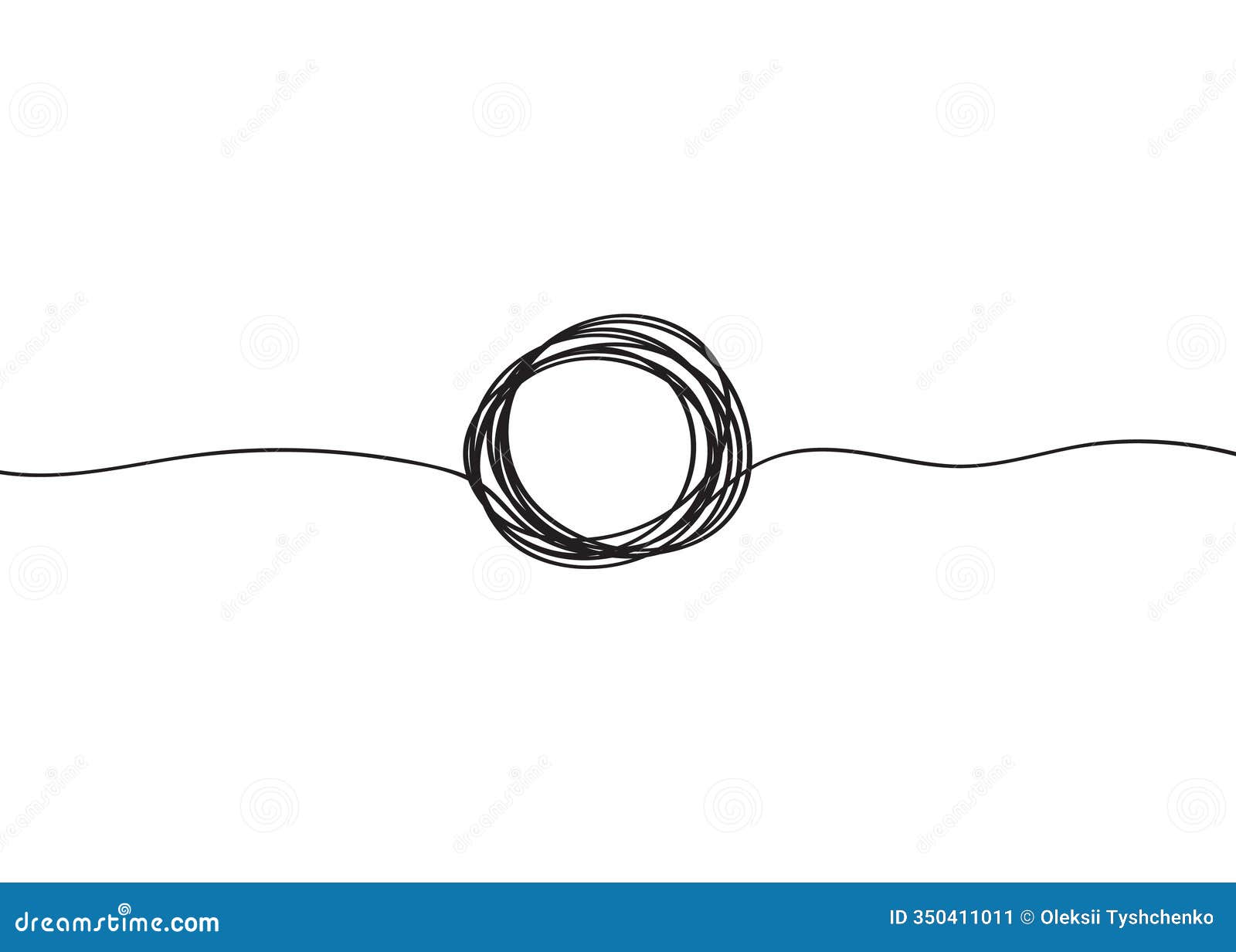 circle line one frame art hand single   zen drawn abstract round. continuous one line circle icon stroke sketch