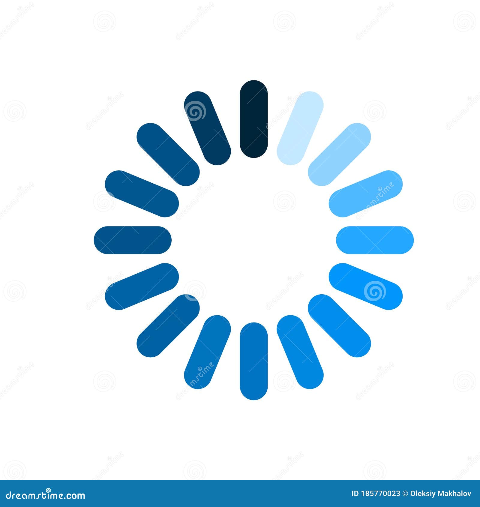 Circle Loader. Wait Load Spinning Circle Preloader Website Template  Interface Buffering Waiting Gif Upload Download, Uploading Stock Vector -  Illustration of loader, collection: 185770023