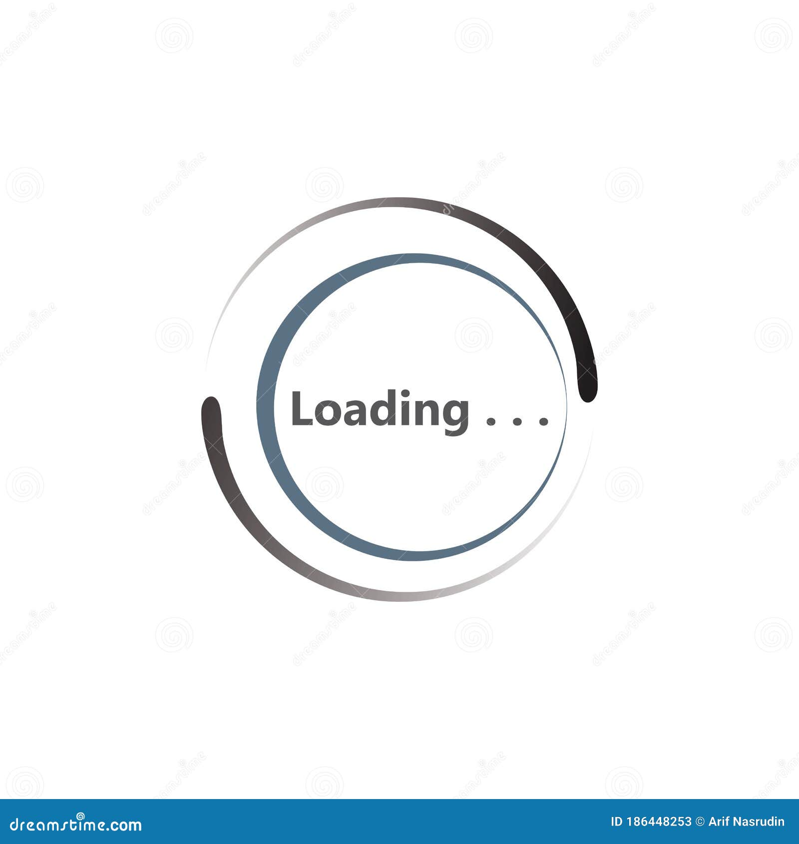 Circle Loading Spinning Progress Upload Template Buffering Waiting Indicator Icons Stock 