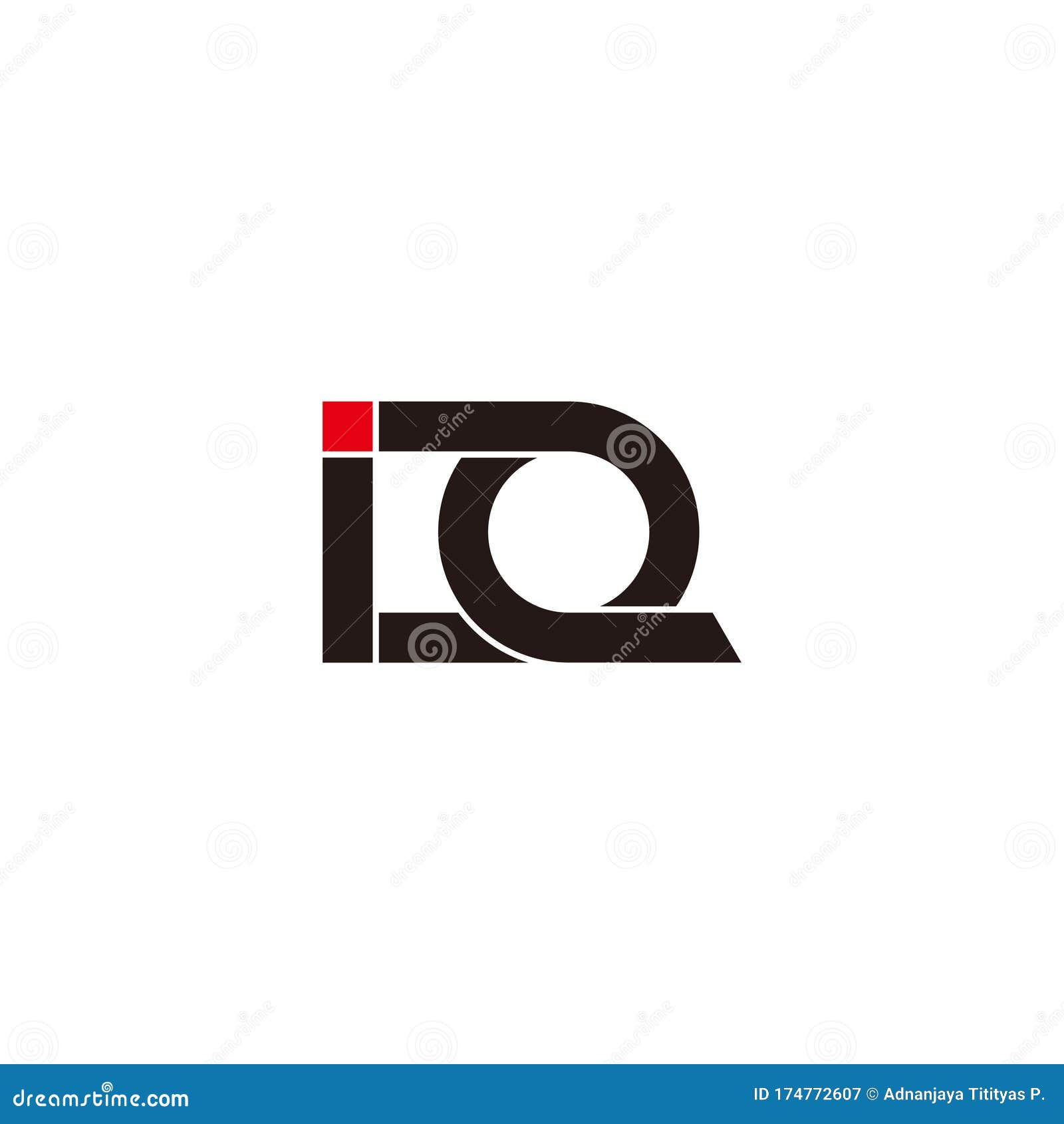 circle motion letter iq line simple   logo 