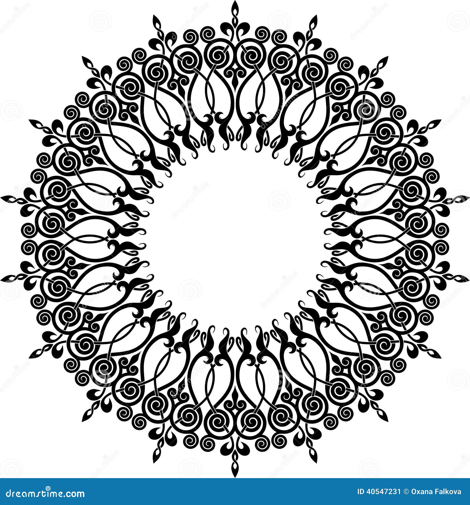 Circle ornament stock vector. Illustration of moorish 40547231
