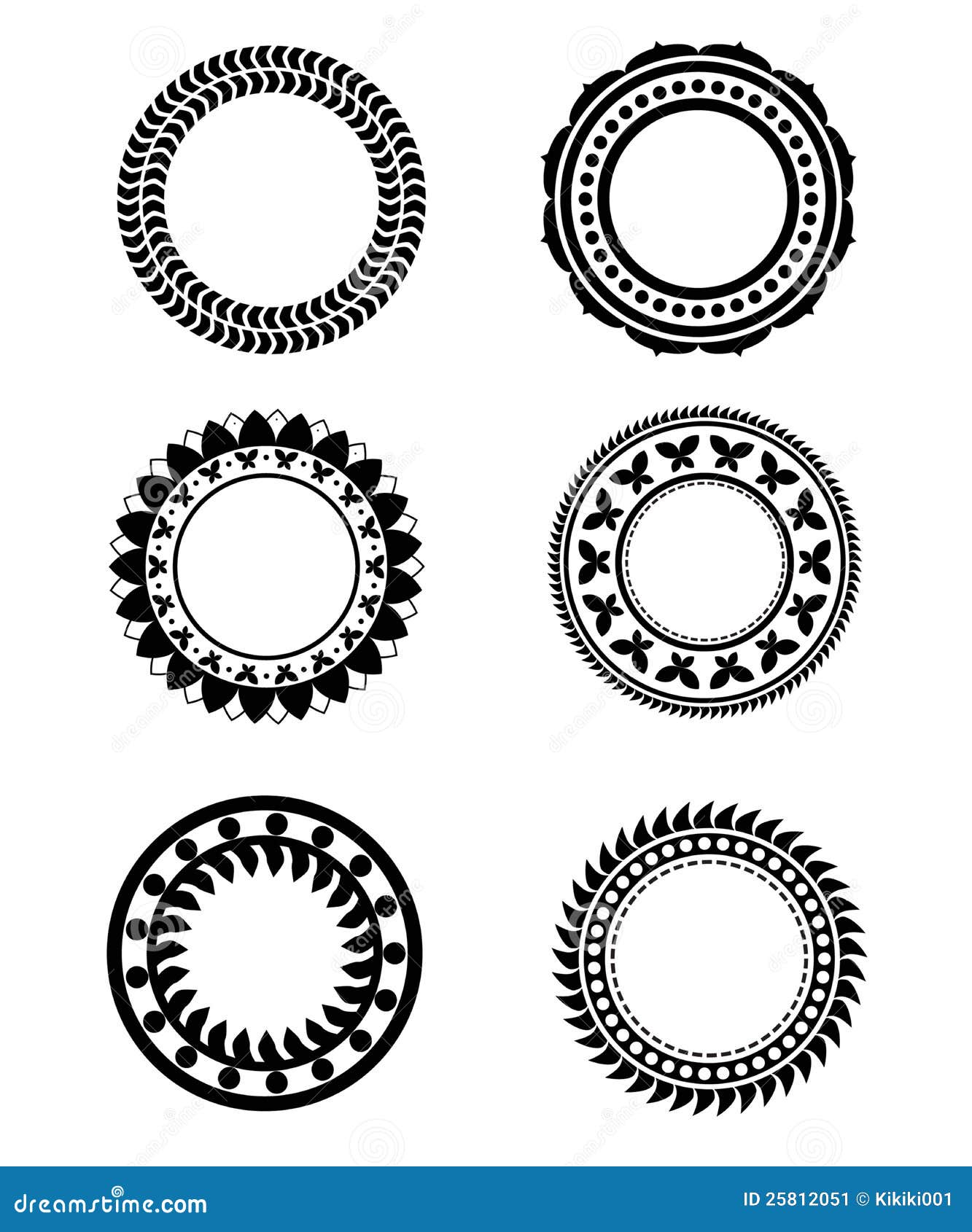 Circle ornaments stock vector. Illustration of artwork 25812051