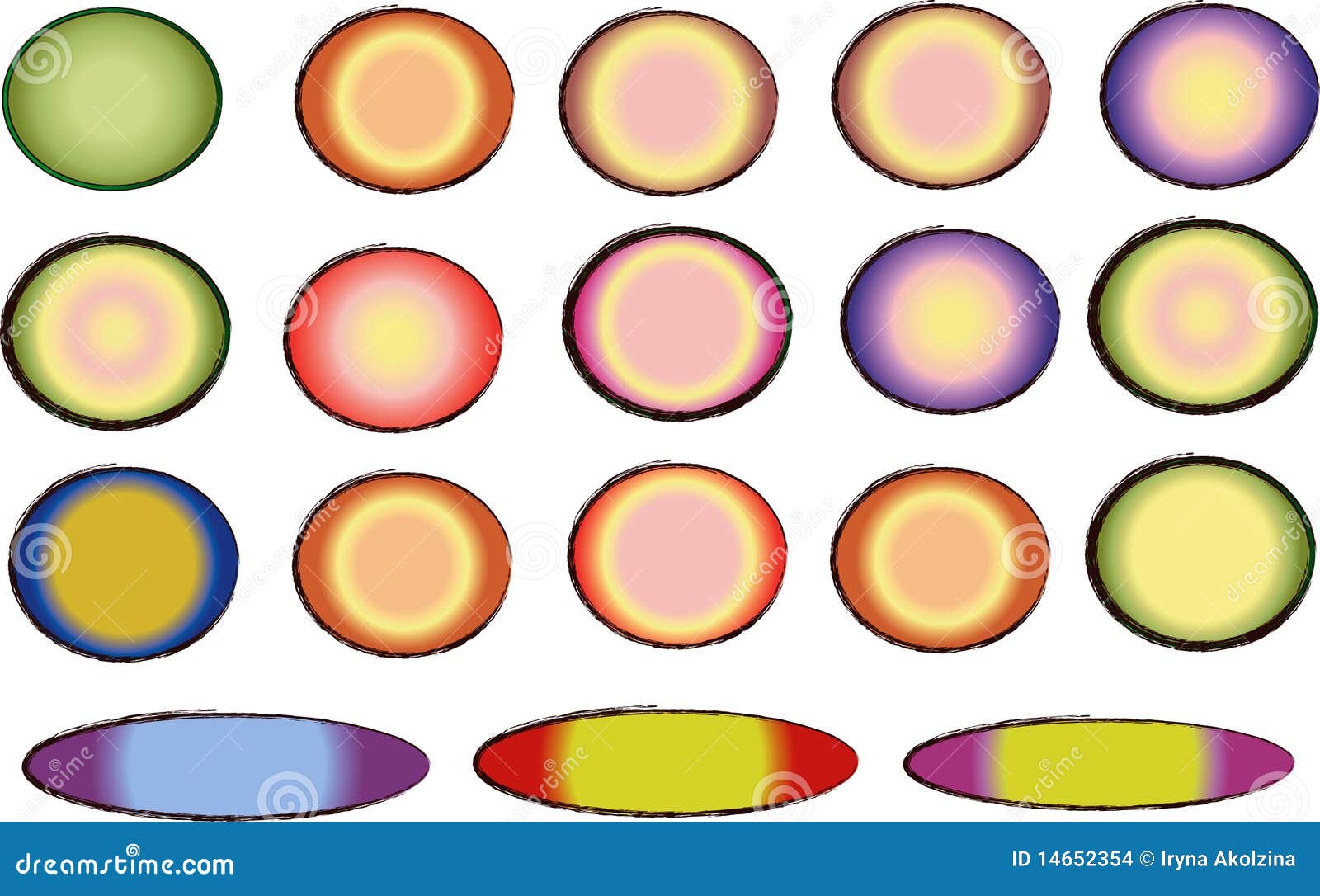 Circle and oval icon stock vector. Illustration of label 14652354