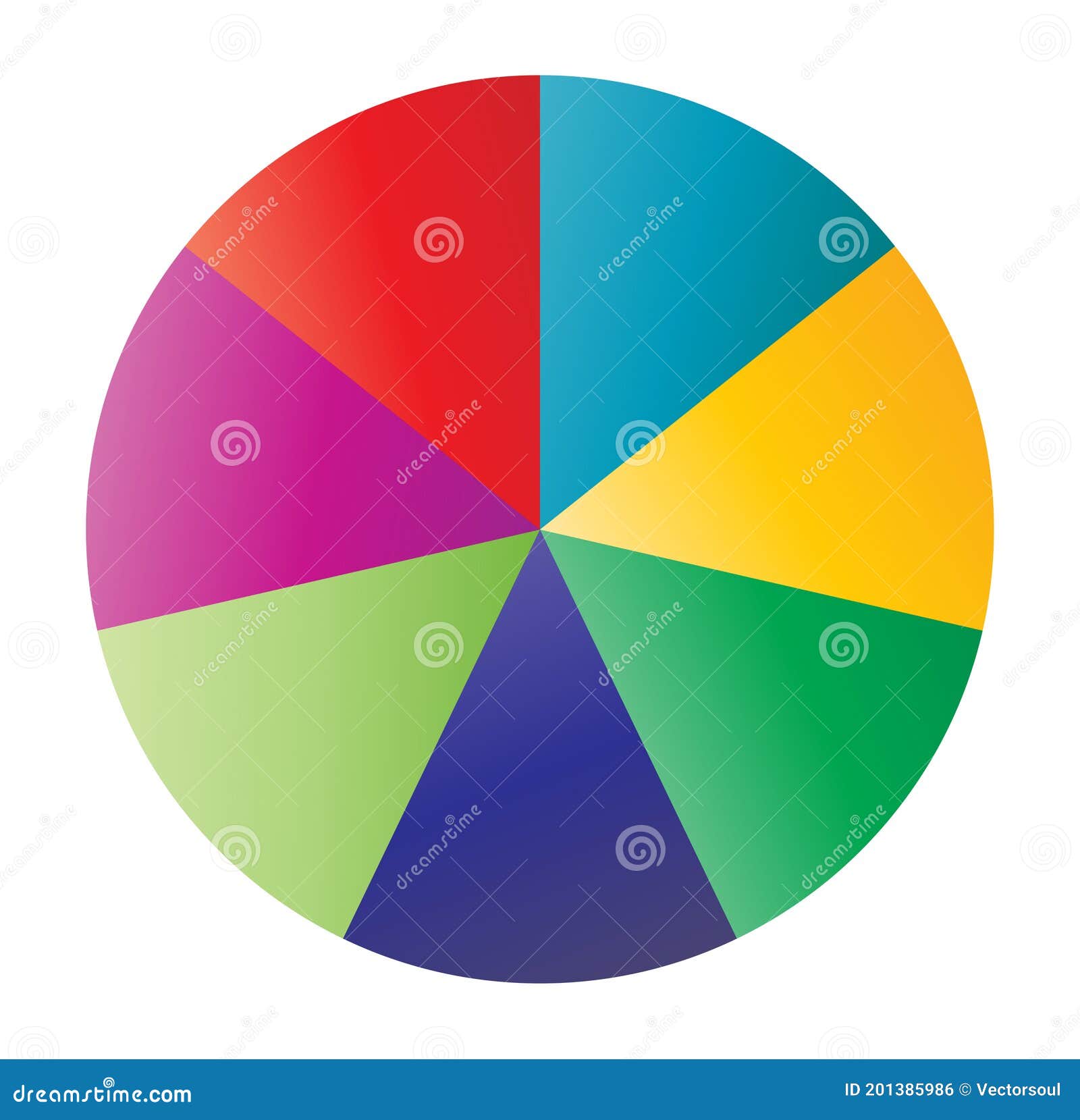 Circle Pie Chart, Pie Diagram Icon from 2 To 20 Sections. Simple, Basic ...