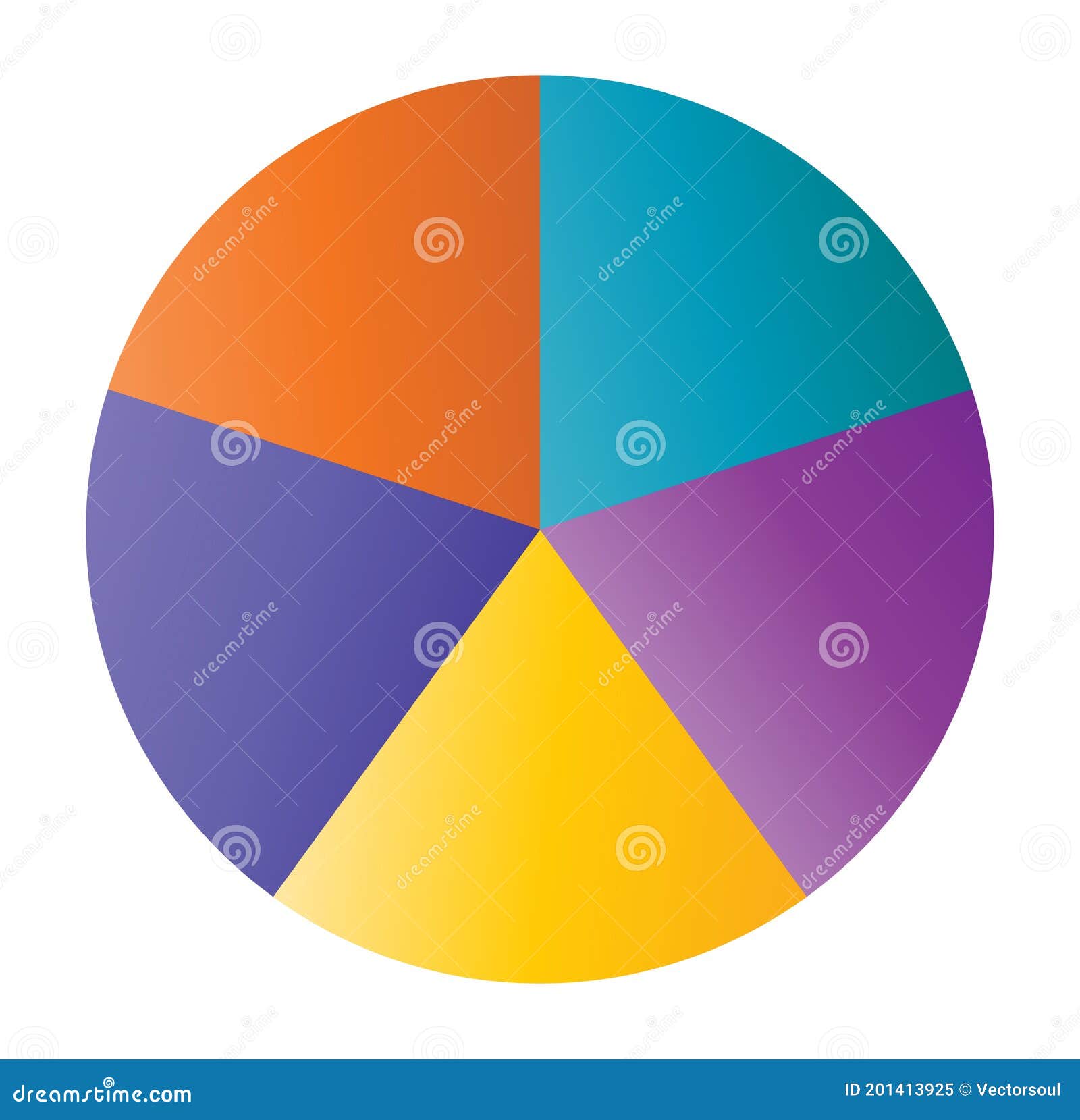 Circle Pie Chart, Pie Diagram Icon from 2 To 20 Sections. Simple, Basic ...
