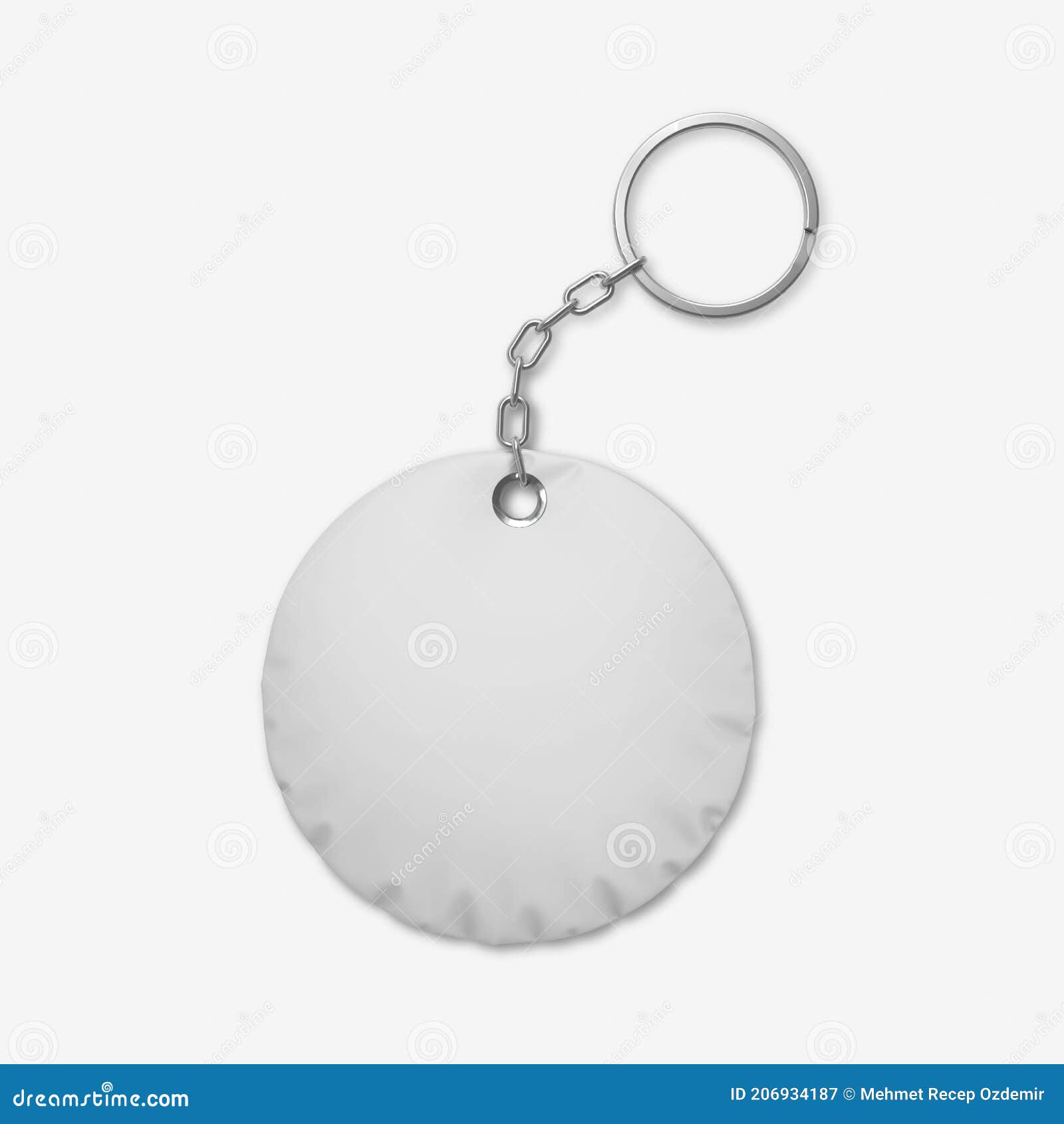 Download Circle Promotion Pillow Keychain Mockup Top View Stock Image Image Of Label Door 206934187