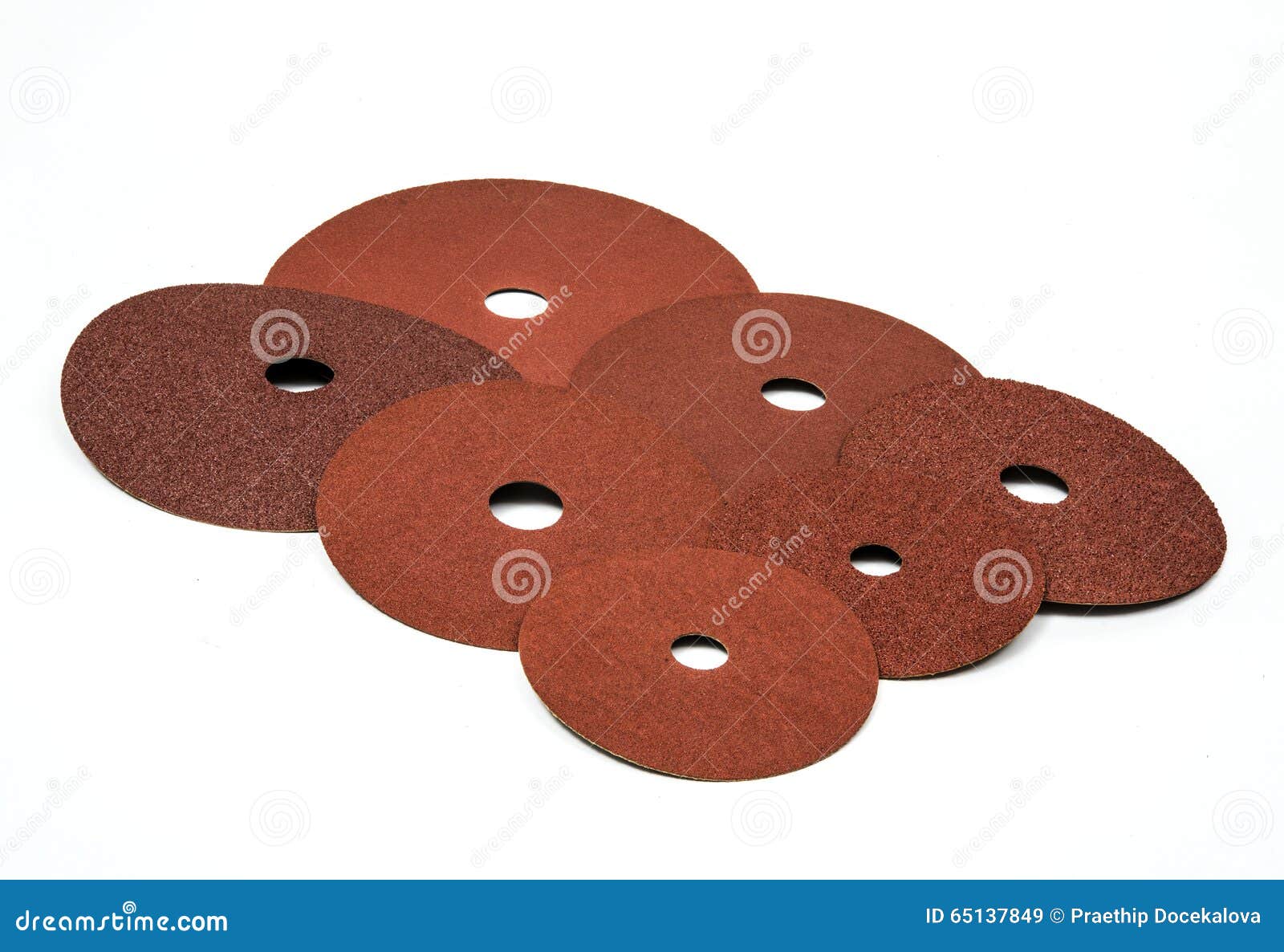 7 circle sand papers stock image. Image of abrasive, fine 65137849