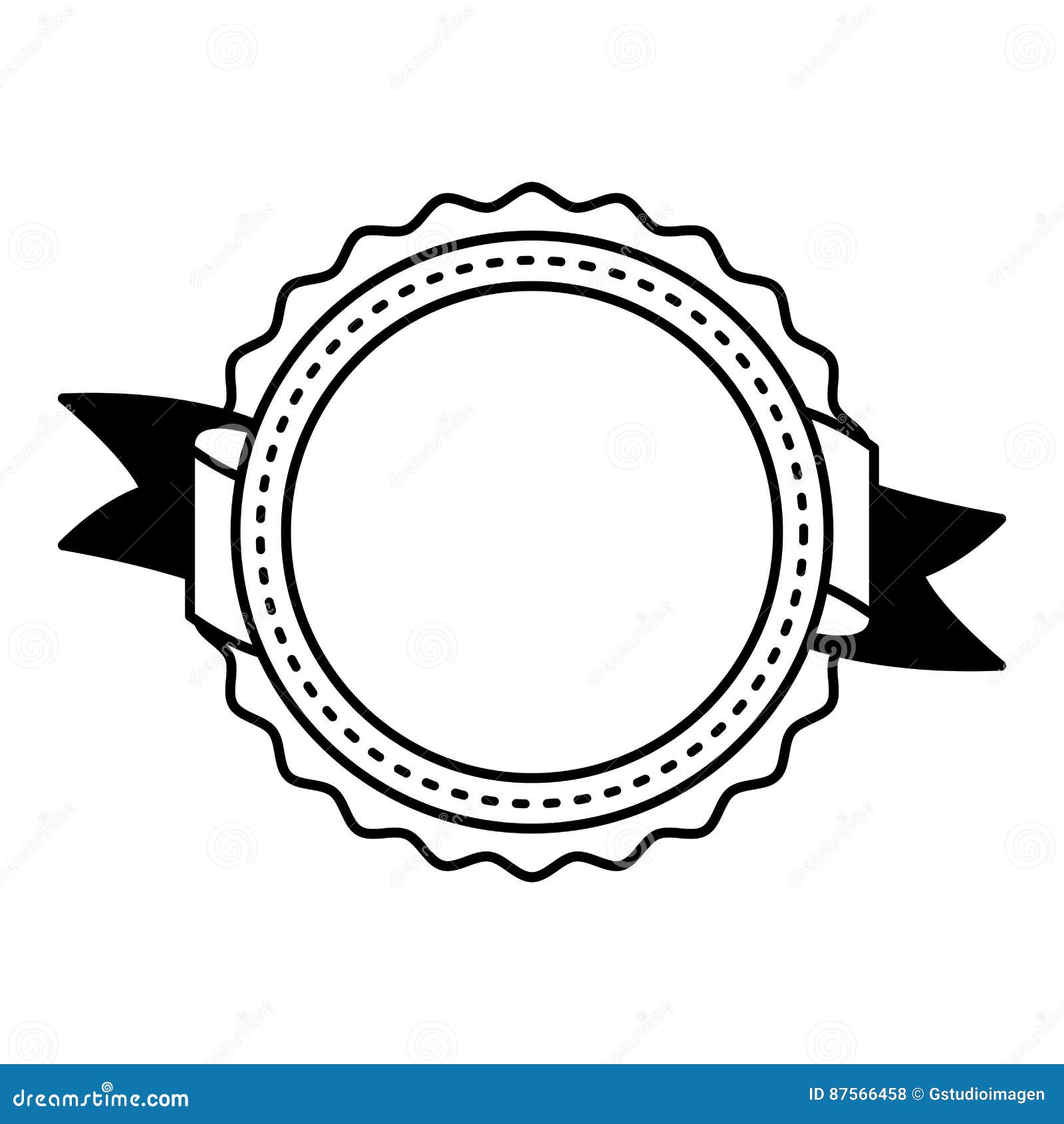 Circle seal stamp icon stock vector. Illustration of circle - 87566458