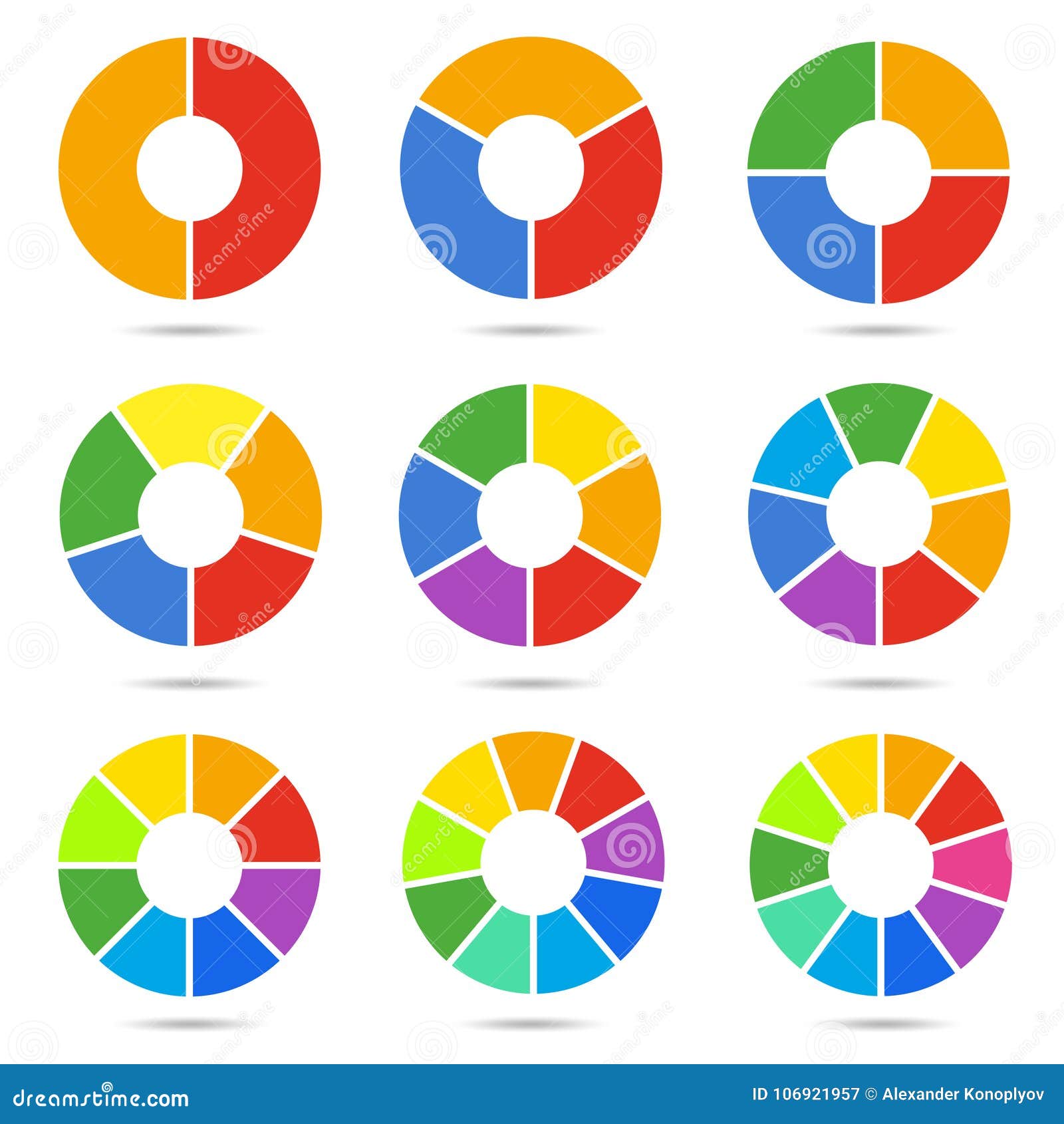 circle segments set