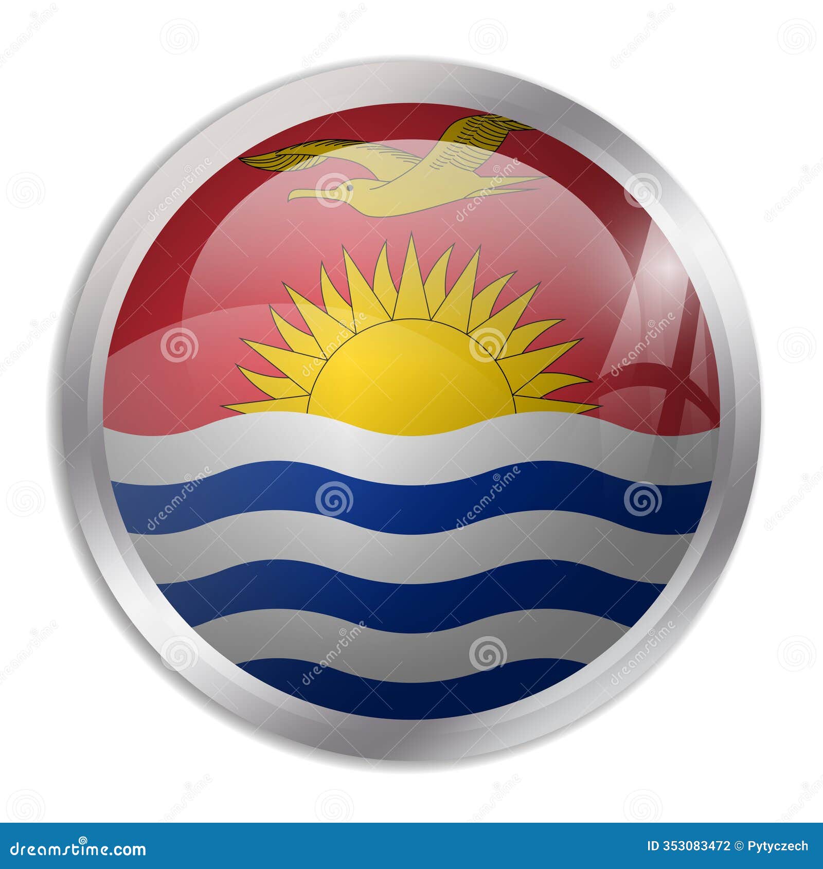 circle  flag of kiribati