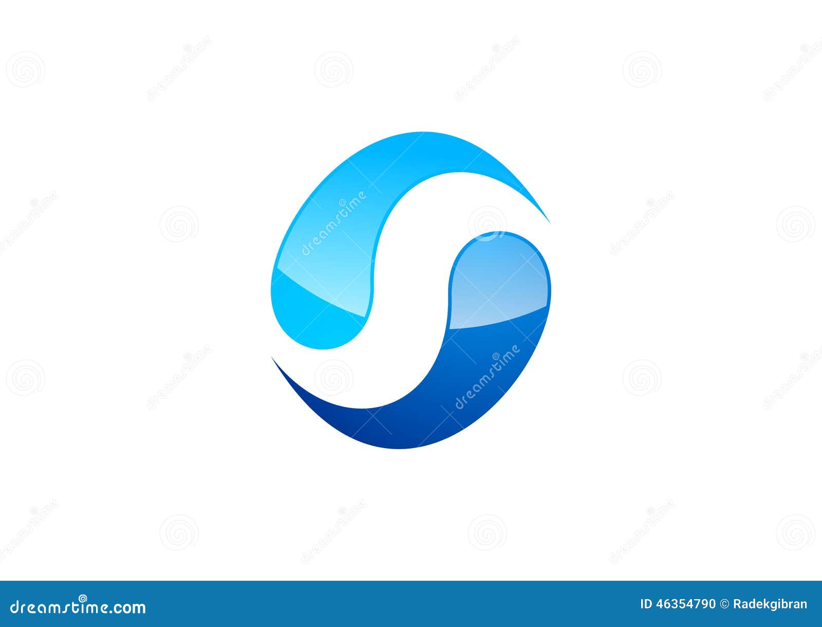circle, water, logo, wind, sphere, abstract, letter s, company, corporation