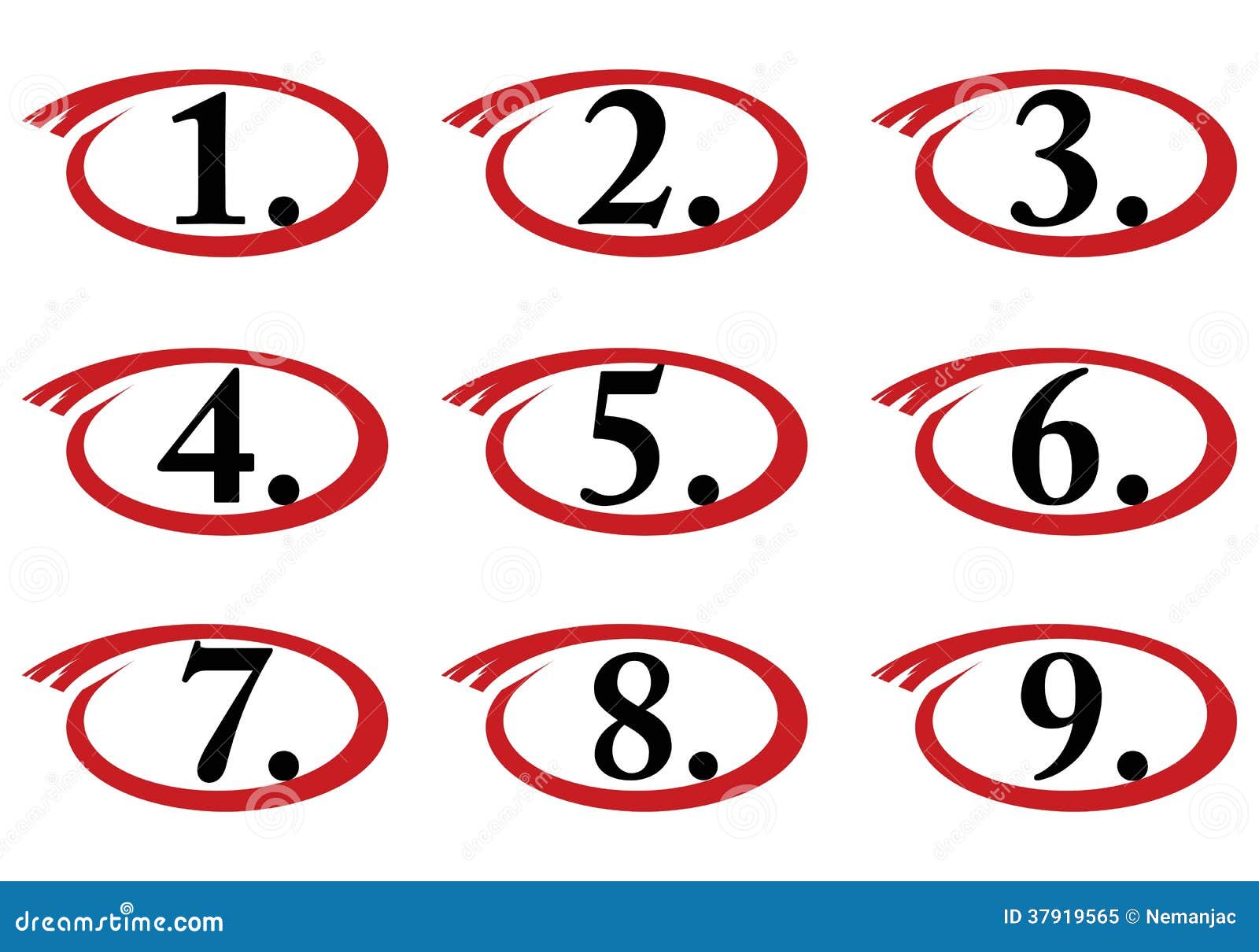 clipart numbers in circles - photo #13