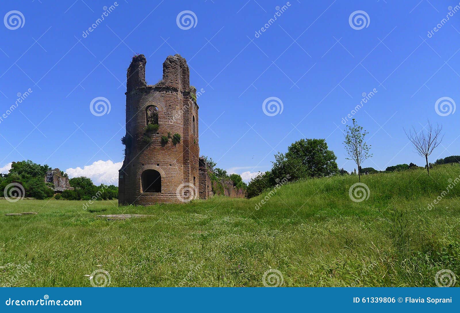 circo di massenzio left tower, appia antica, rome