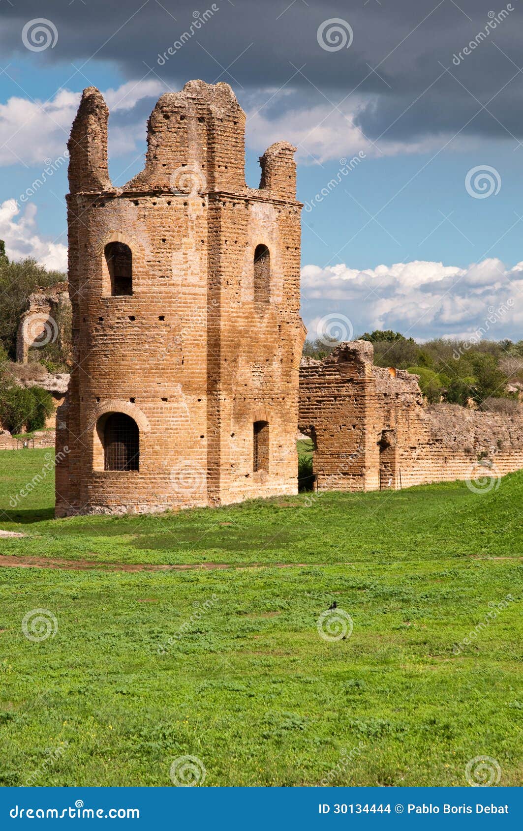 circo di massenzio tower riuns in via appia antica at rome