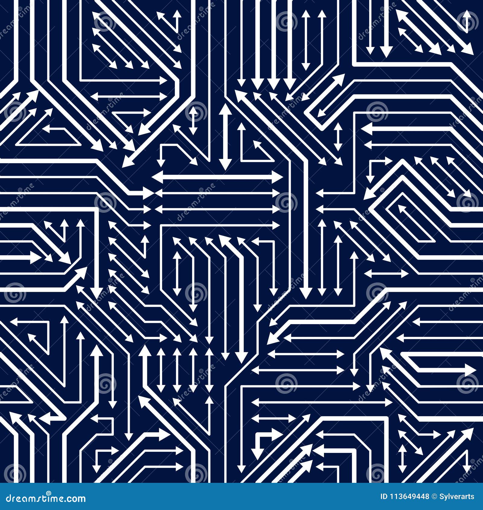 circuit board seamless pattern