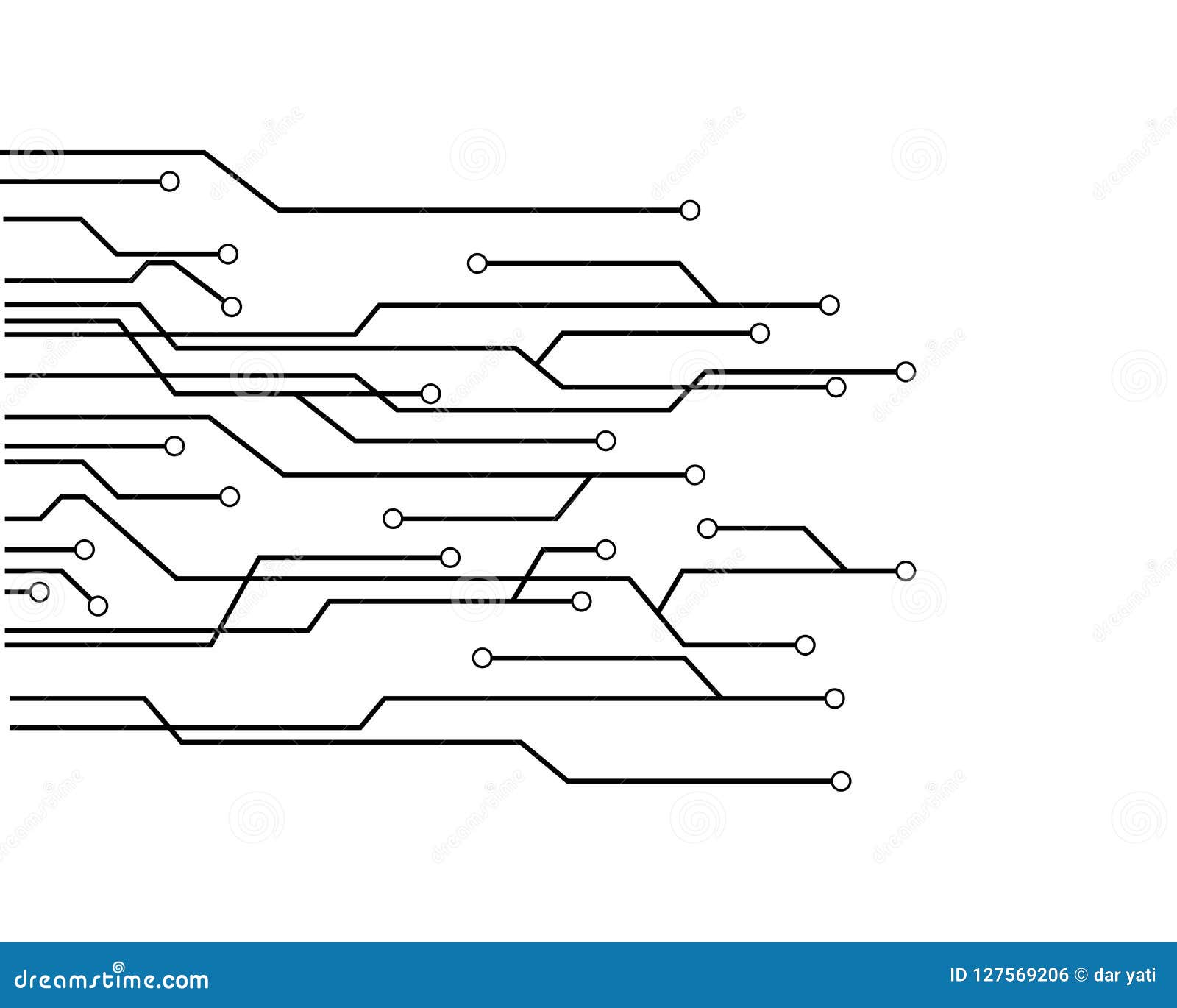Circuit Board Vector Stock Vector Illustration Of Concept
