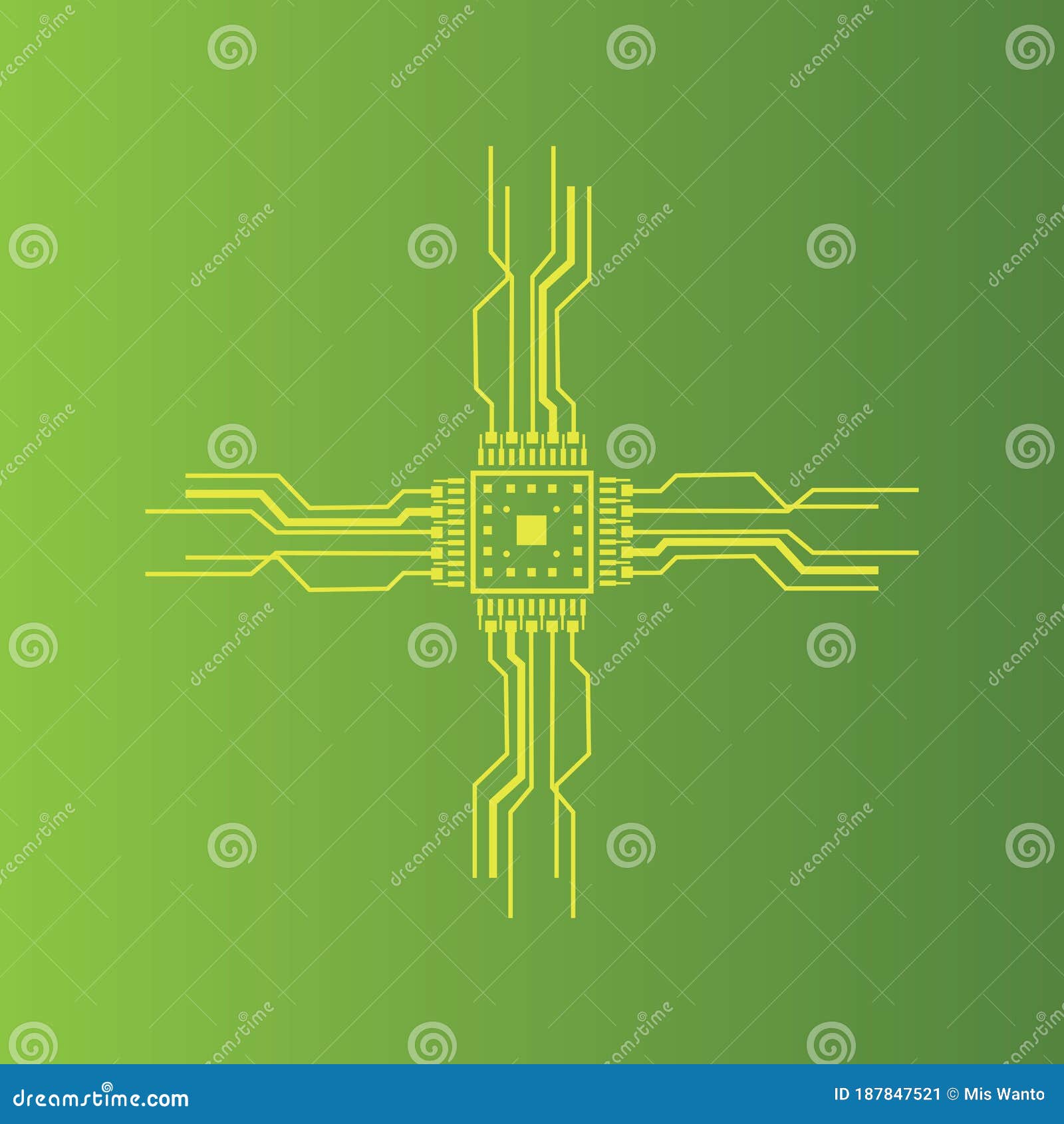 Circuit Logo Template Vector Stock Vector Illustration of circuit