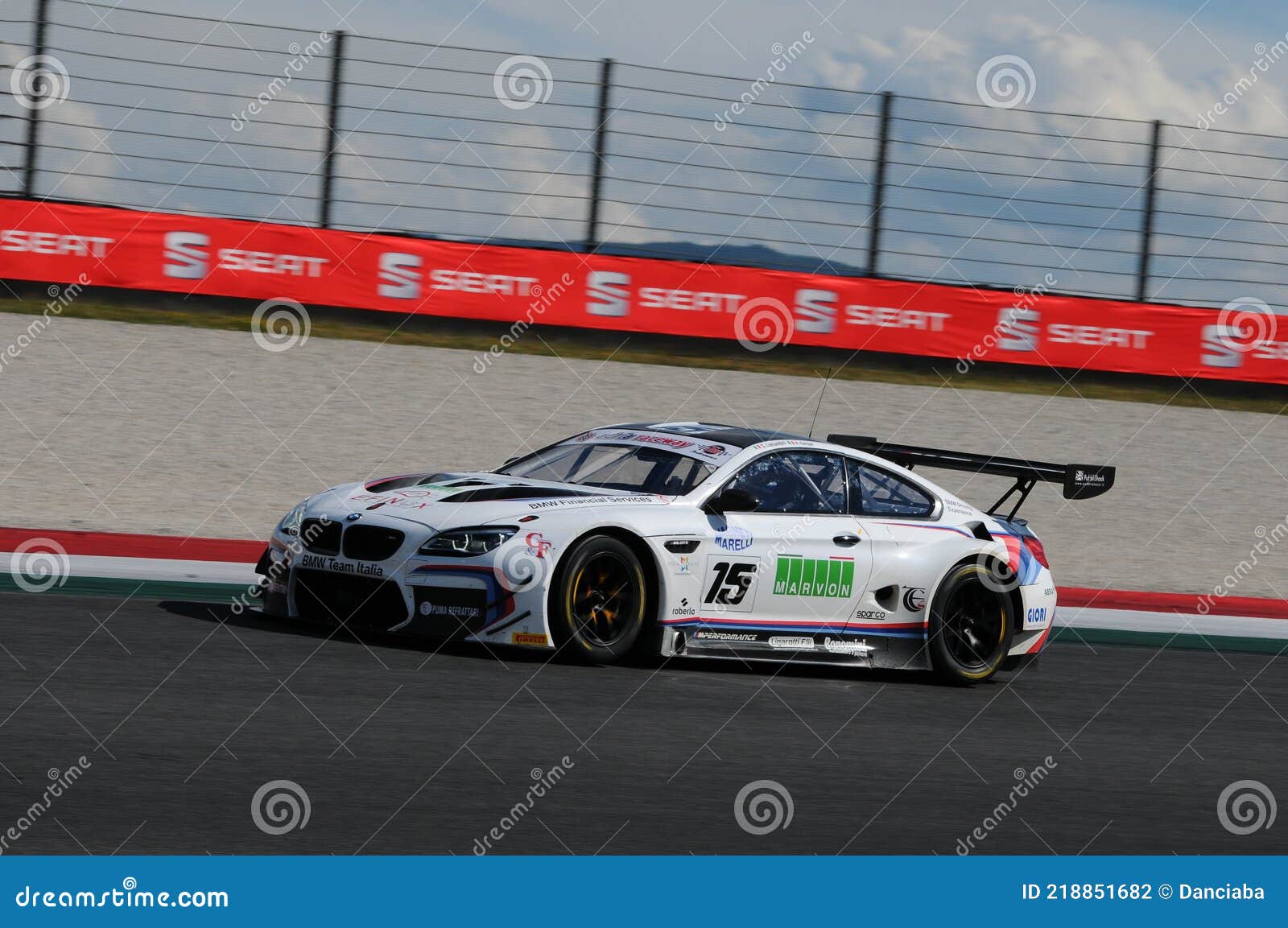 Circuito De Mugello Italia Julio 15 2017 Bmw M6 Gt3 Classe Super Gt3