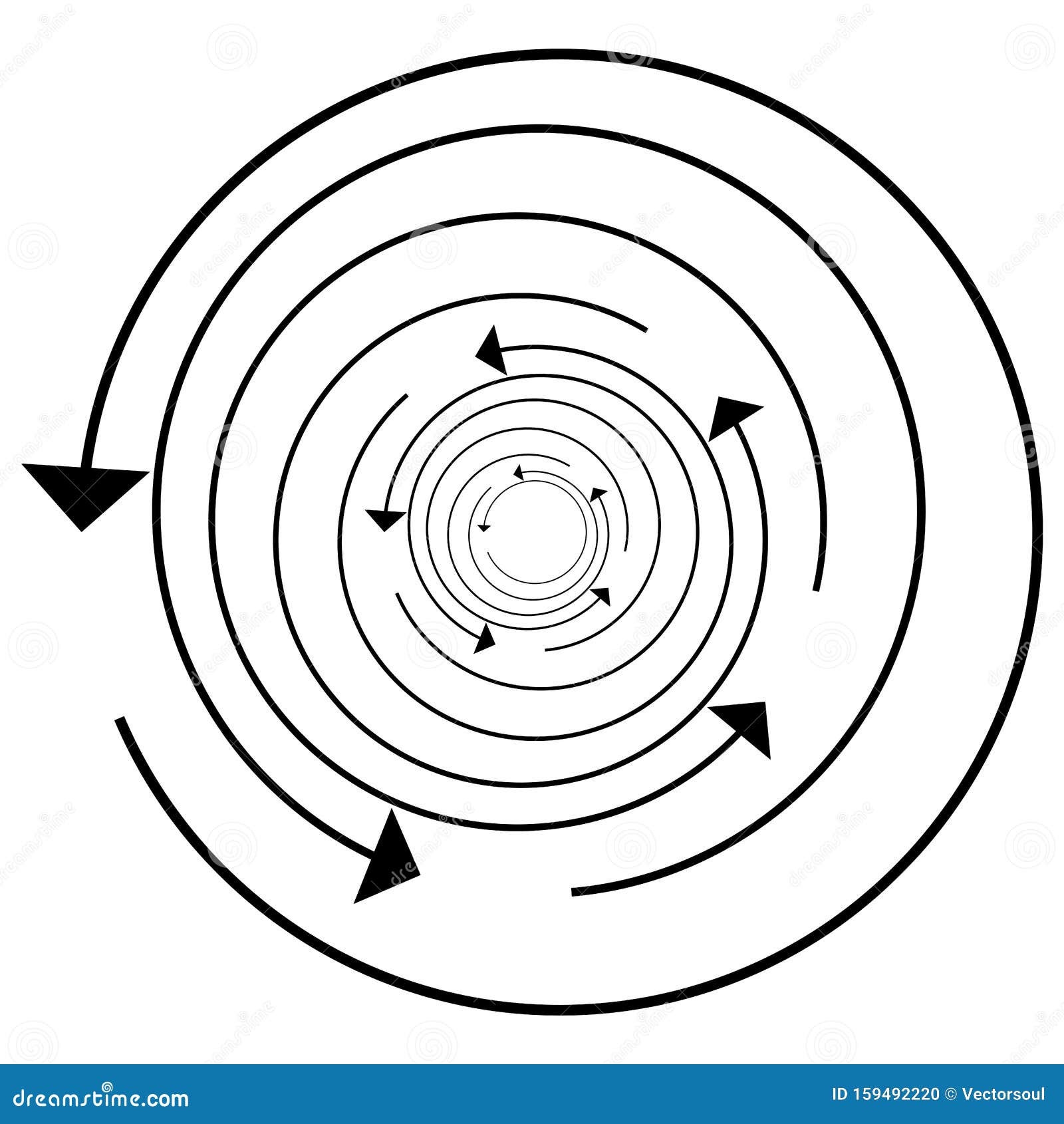 circular, circle arrow left. radial arrow icon, . counterclockwise rotate, twirl, twist concept . spin, vortex