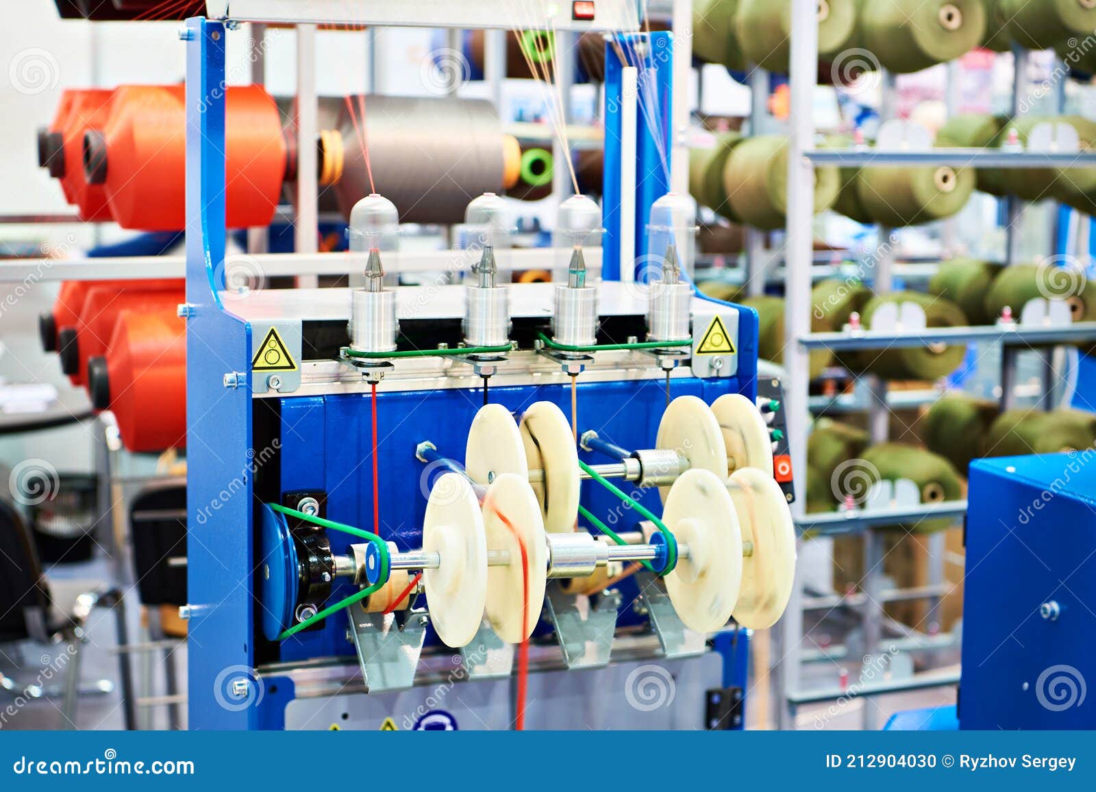 Circular Cord Knitting Machine Stock Photo Image of spool, fiber