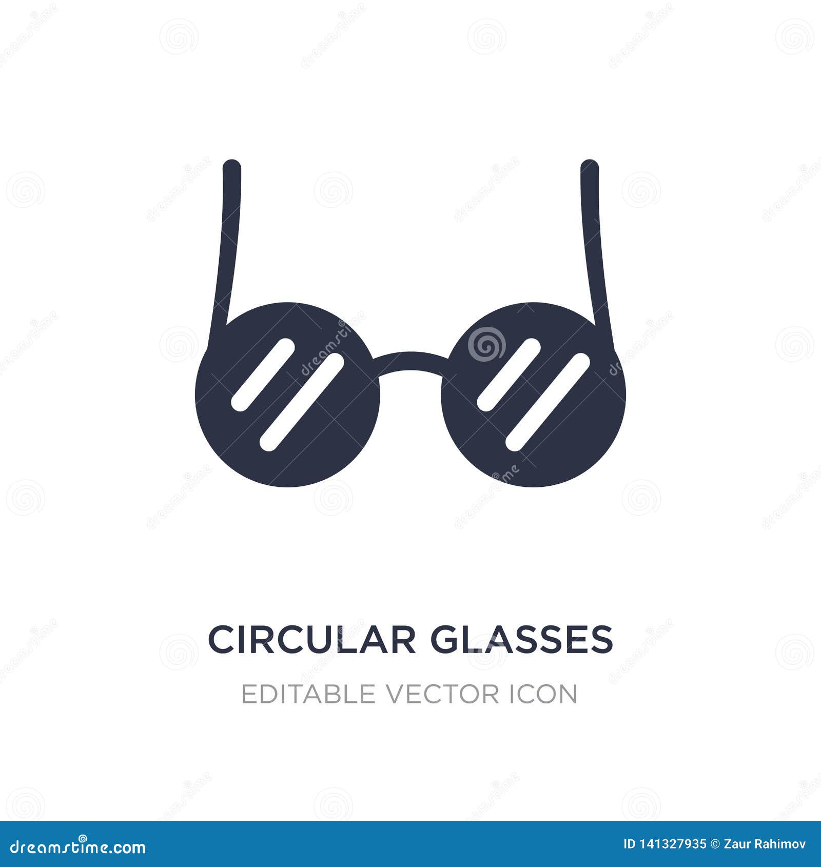 Glasses Icon Vector, Flat Gradient Sunglasses Silhouette Sign Or
