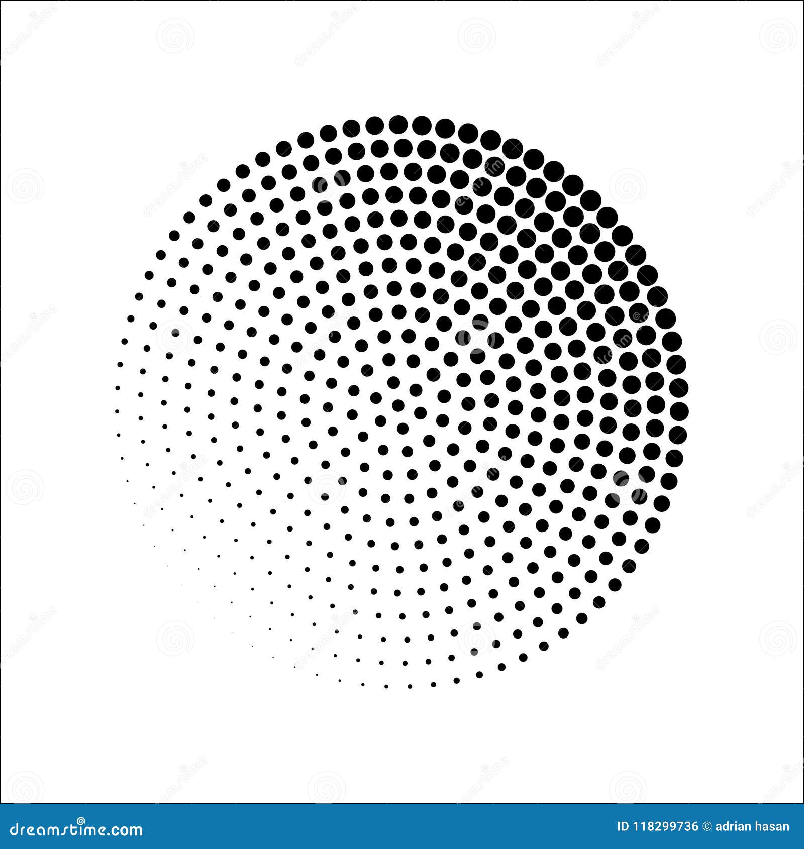 Circular Halftone Patterns Vector Stock Vector Illustration of handraw, circular 118299736