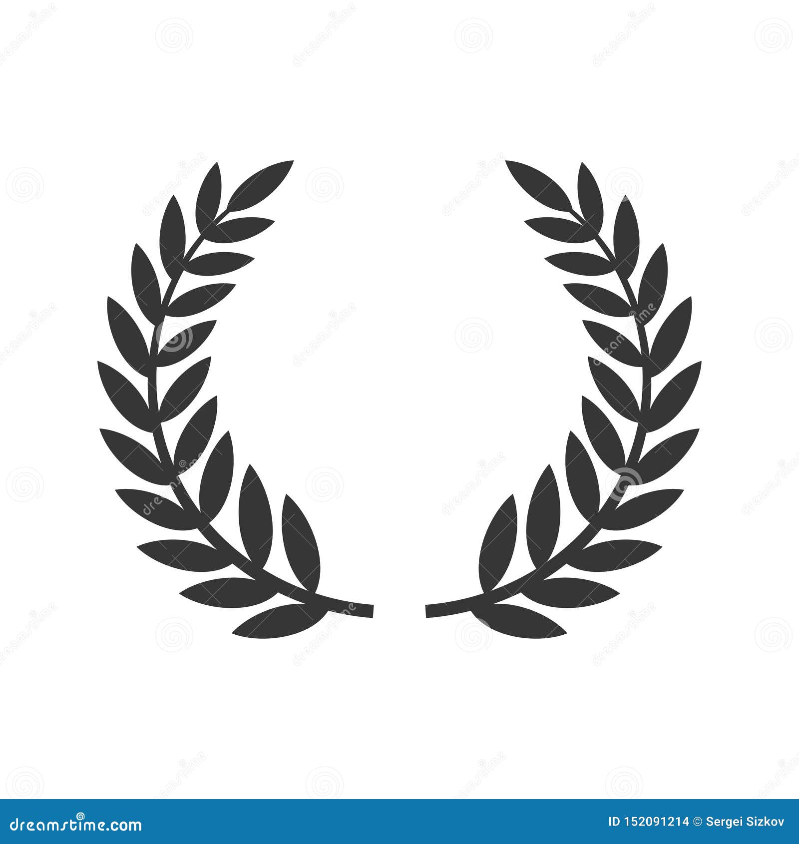 circular laurel foliate icon. film festival award. 