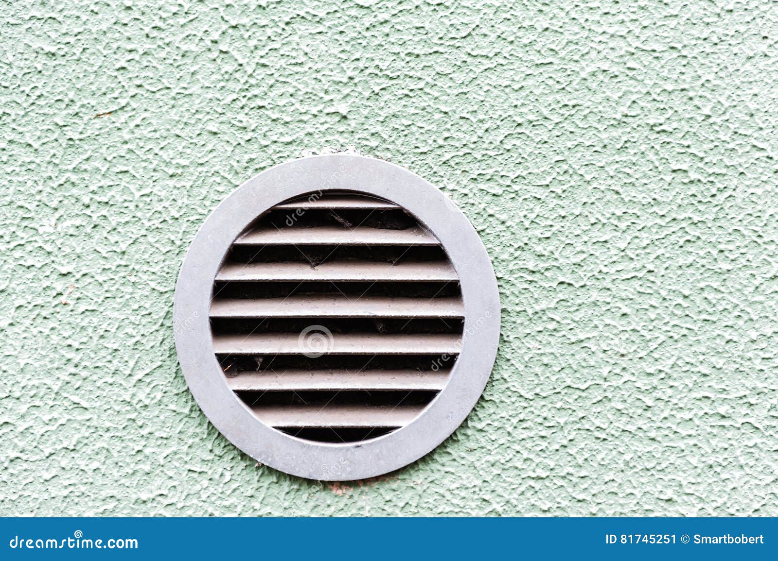 Circular Air Ventilation Duct On The Ceiling In White RoyaltyFree