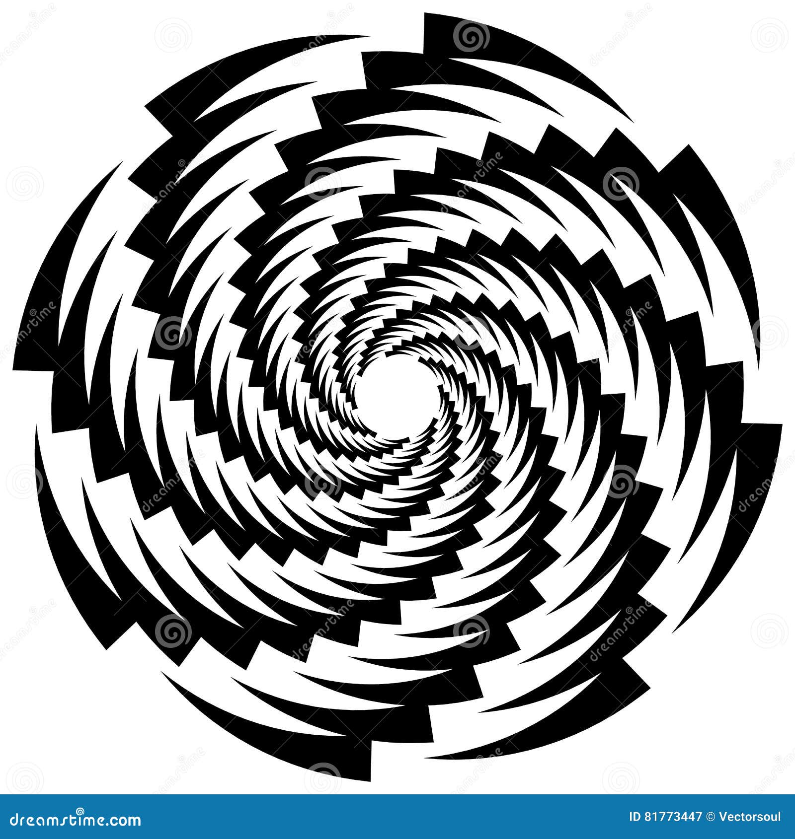circular, rotating spiral, vortex , motif. abstract geome