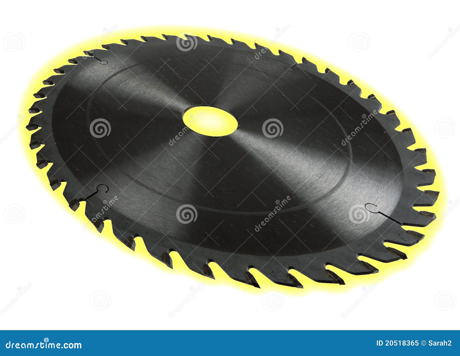Circular Saw Blade Dof Effect, with Glow Stock Image Image of