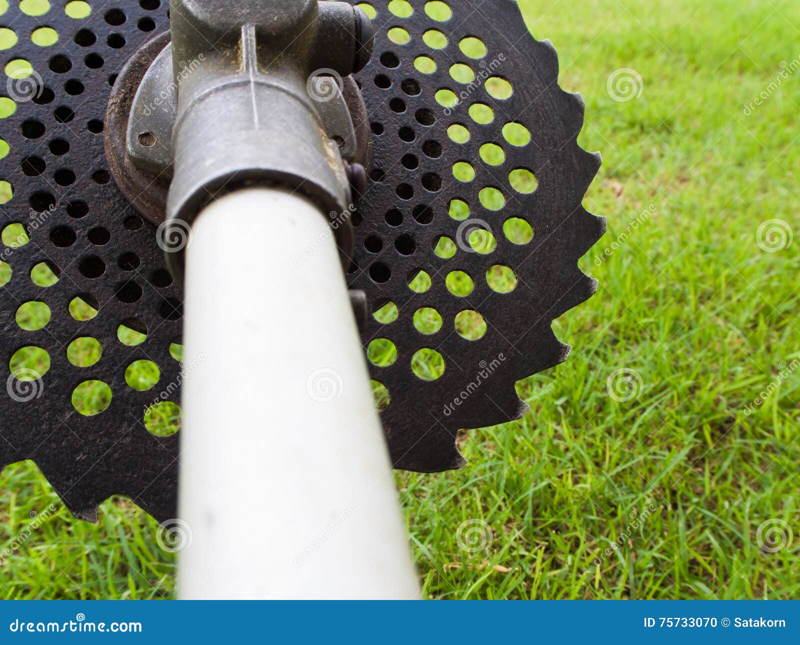 Circular Saw Blade of Grass Cutter Stock Photo Image of danger, trim