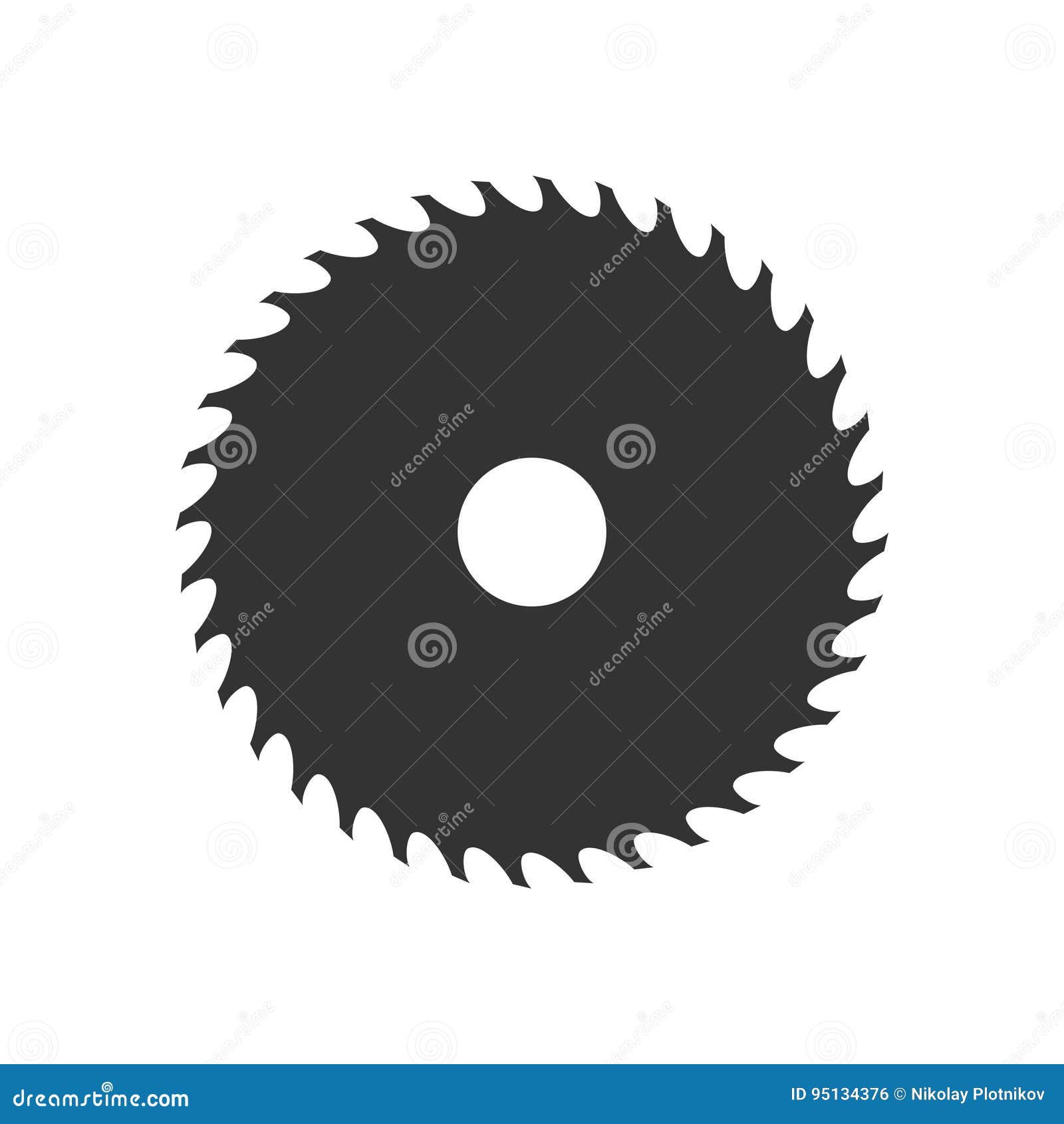 circular saw blade icon  on white background.