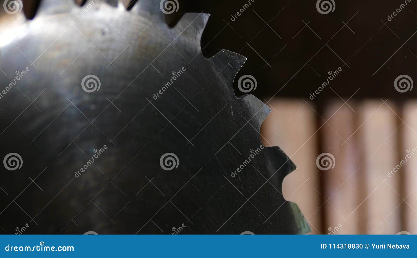 The Circular Saw is Spinning. Tool for Carpentry. Stock Footage Video