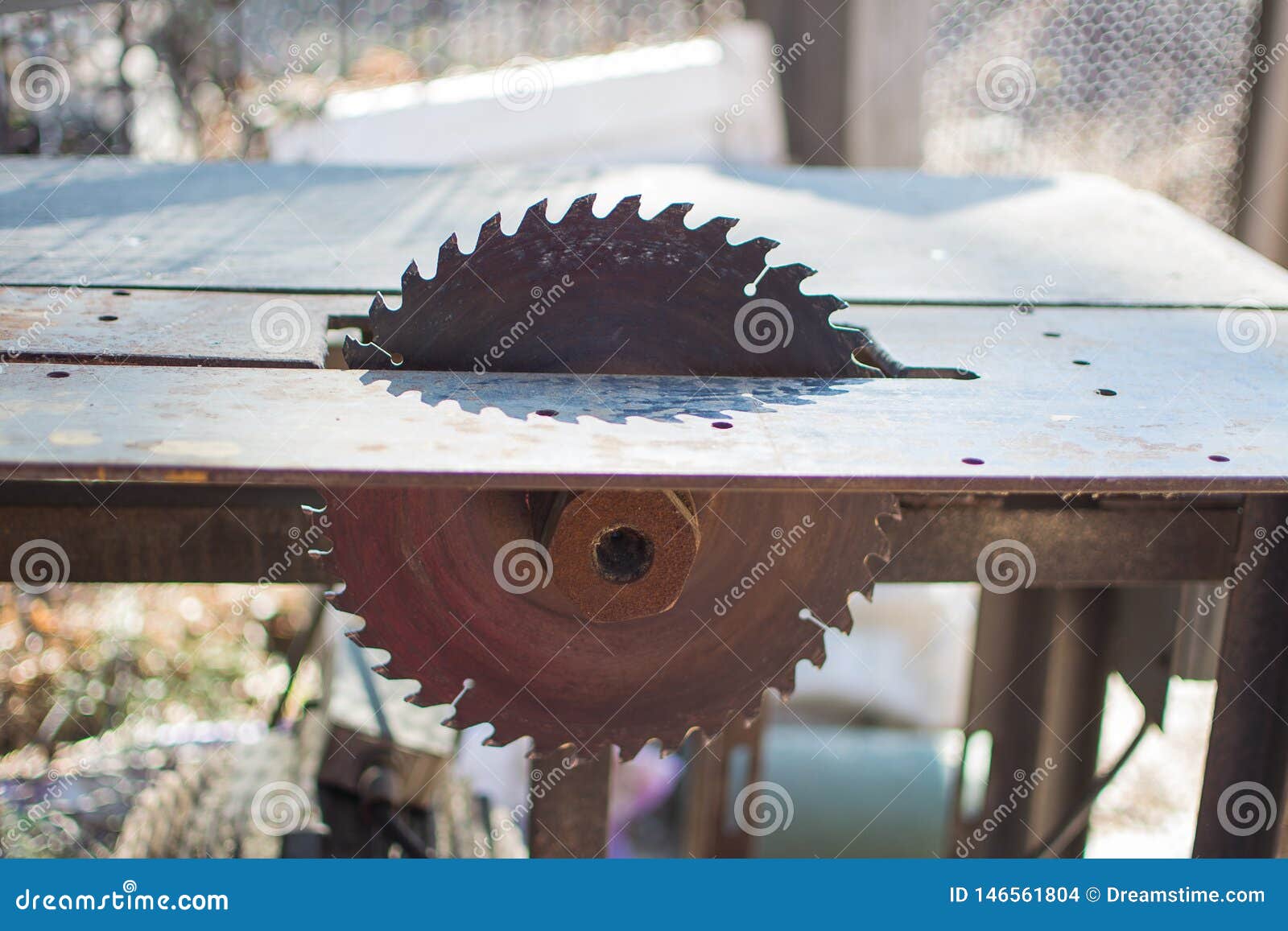 Circular Saw for Wood Processing. Stock Photo Image of cutter, work