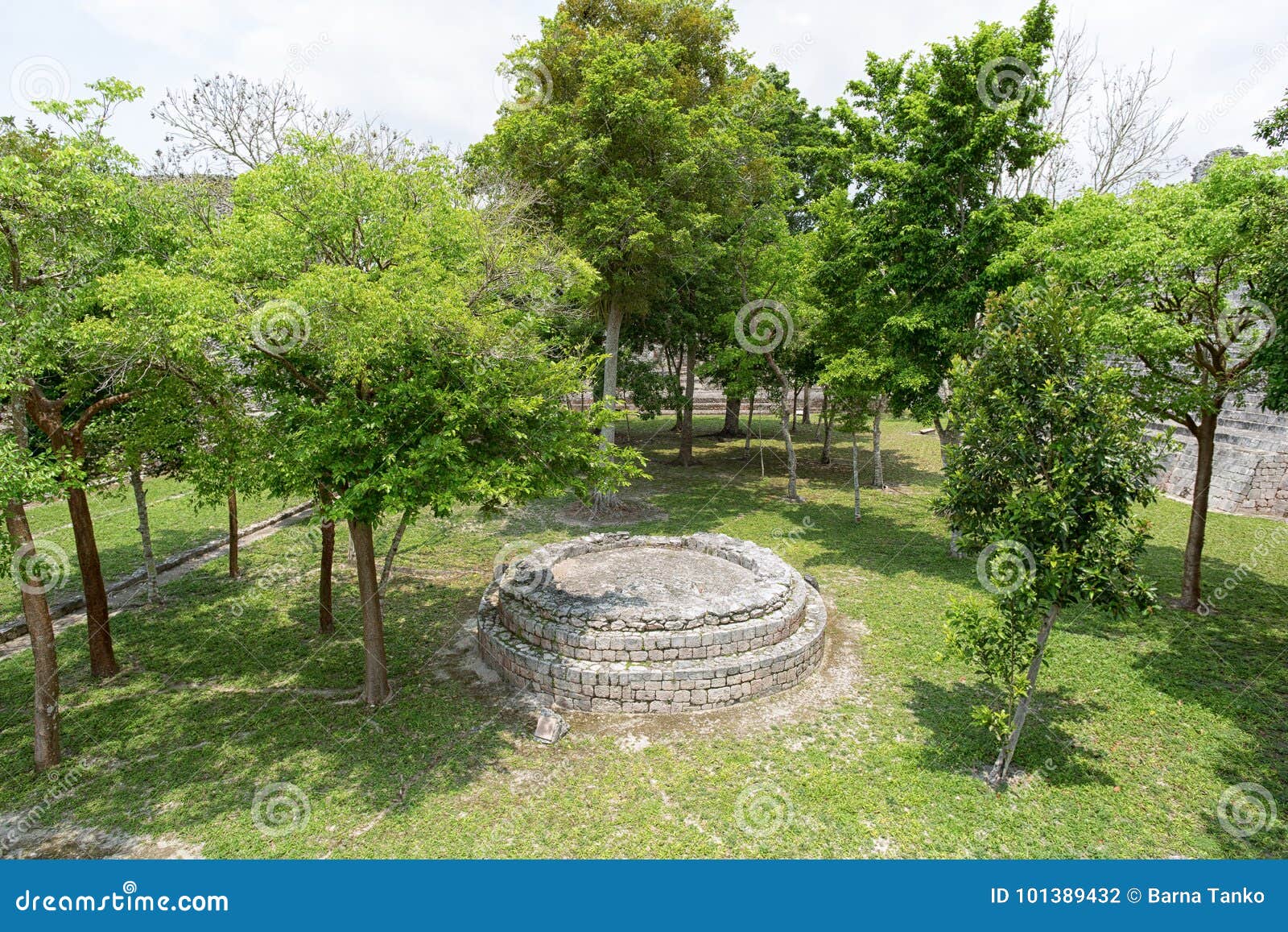 becan archaeological park in yucatan mexico