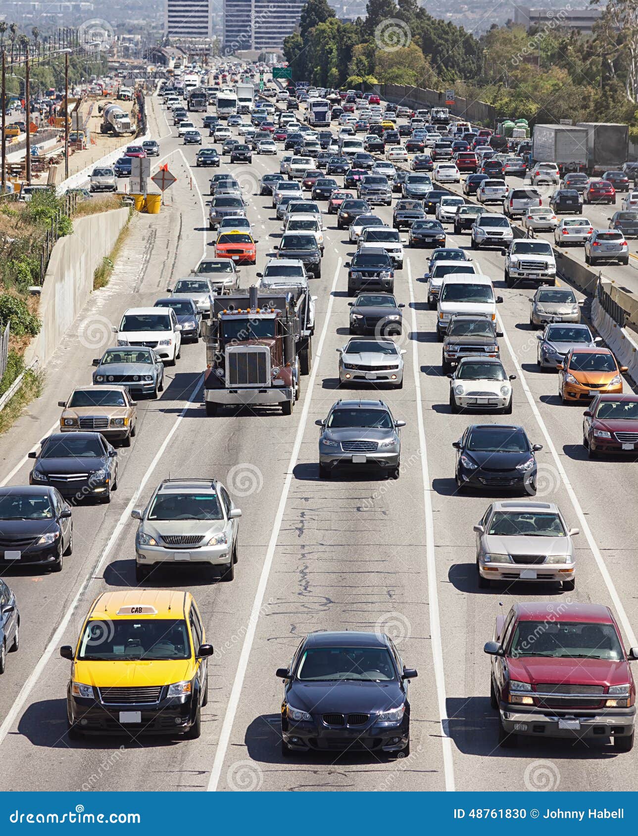 Circulation Dense à Los Angeles Photo stock Image 48761830