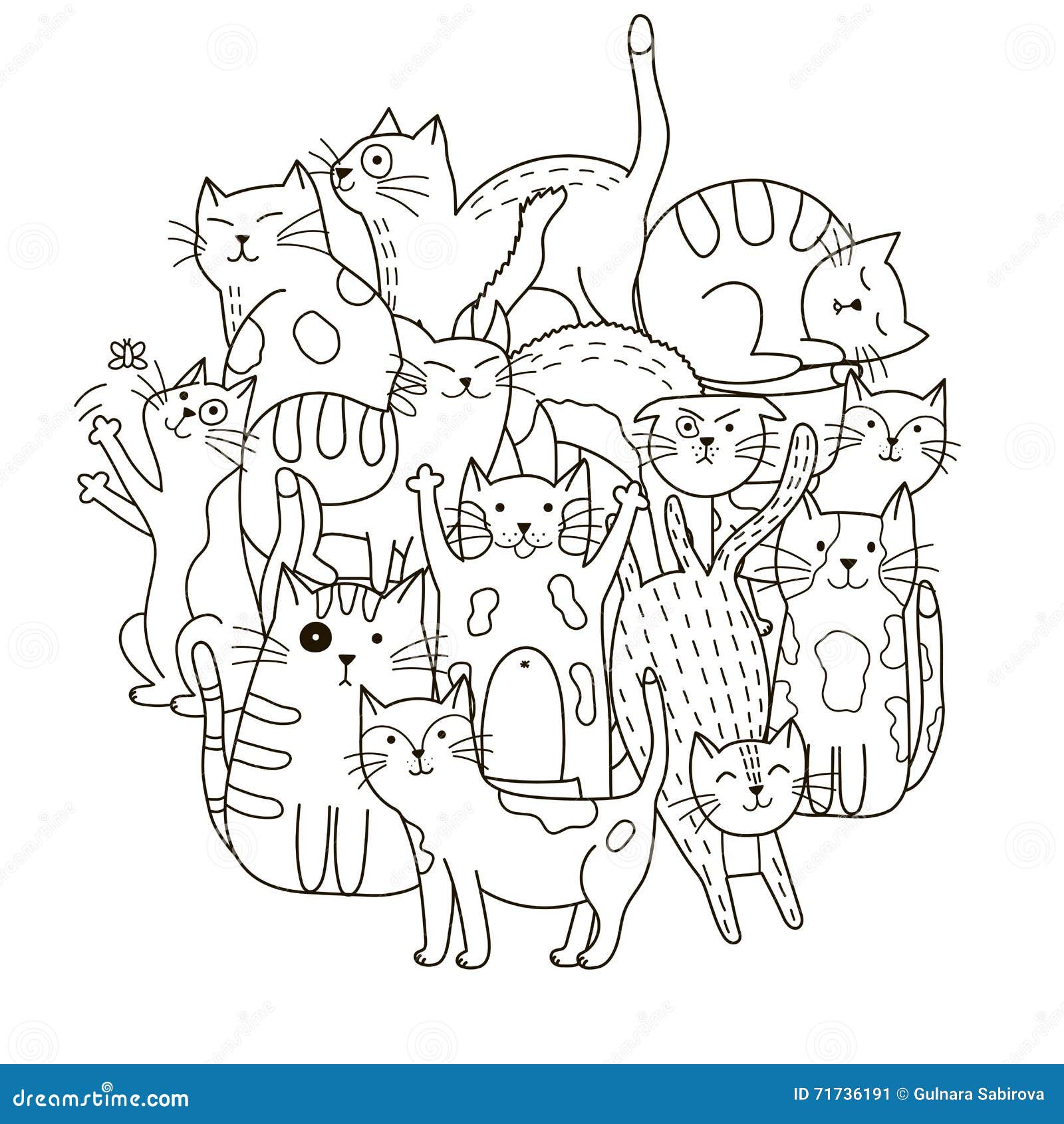 Desenhos para colorir gratuitos de Gatos para baixar - Gatos - Coloring  Pages for Adults